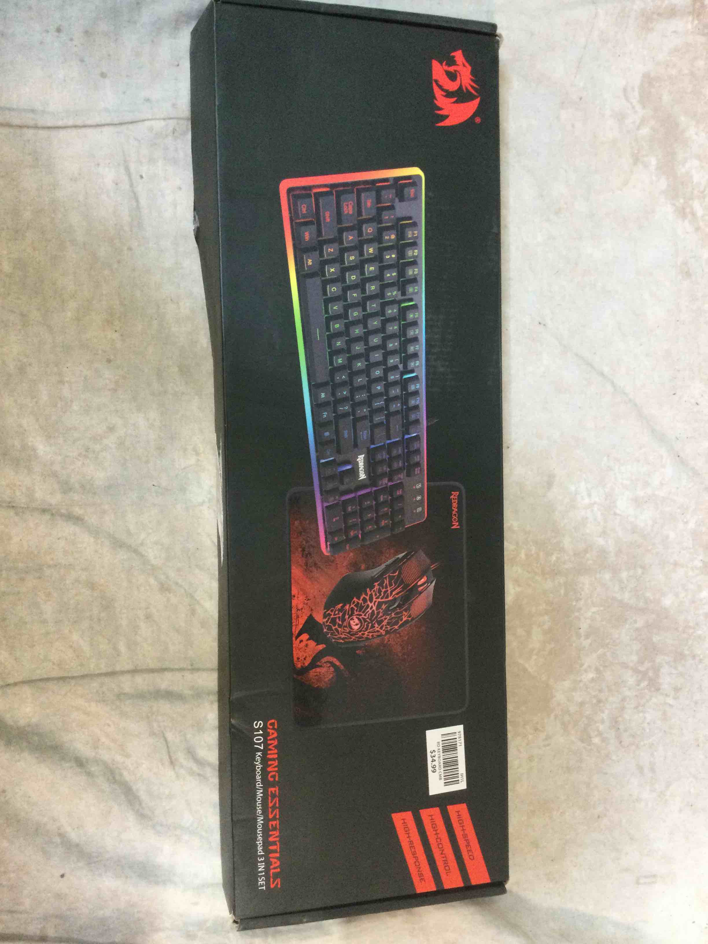 Redragon Gaming Essentials Keyboard Mouse Combo 