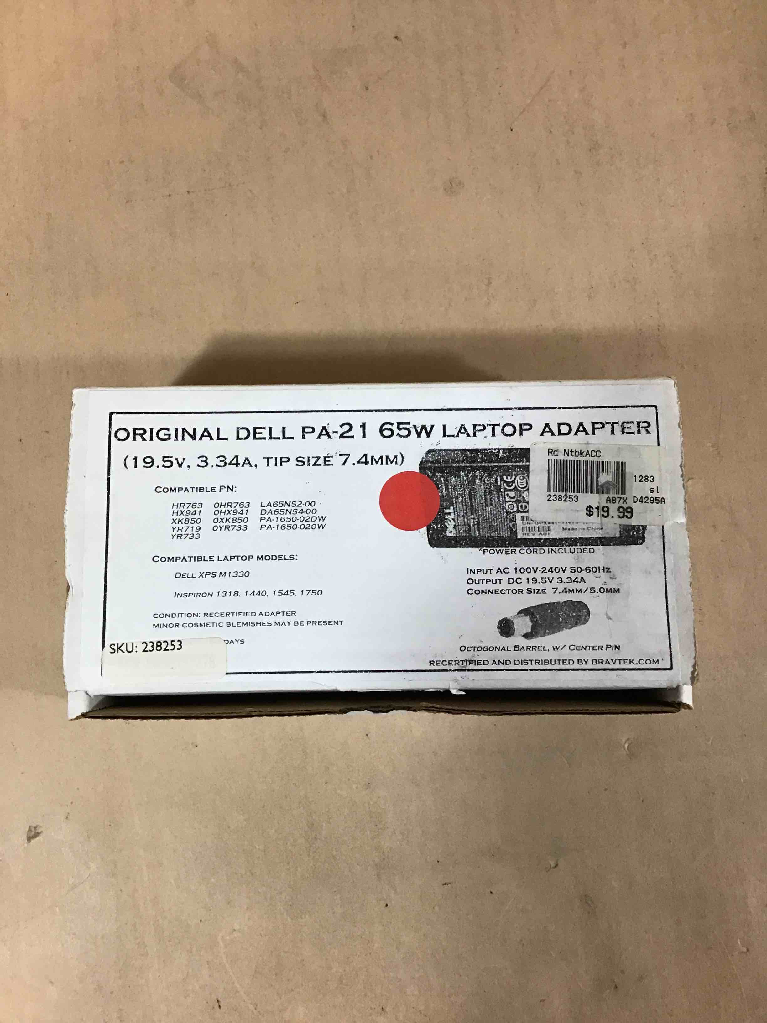 Original Dell PA-21 65W Laptop Adapter