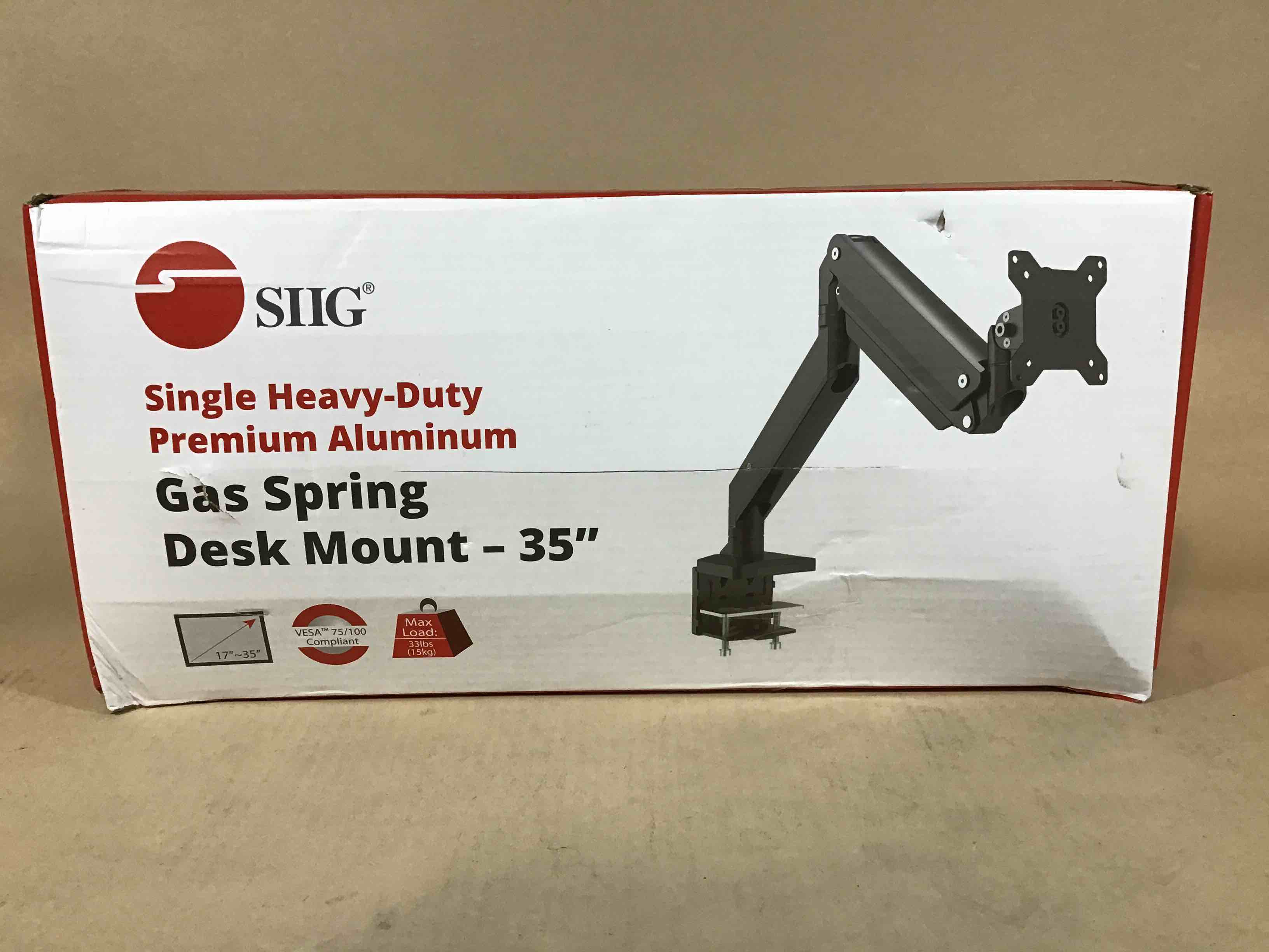 SIIG Heavy Duty Desk Monitor Mount 