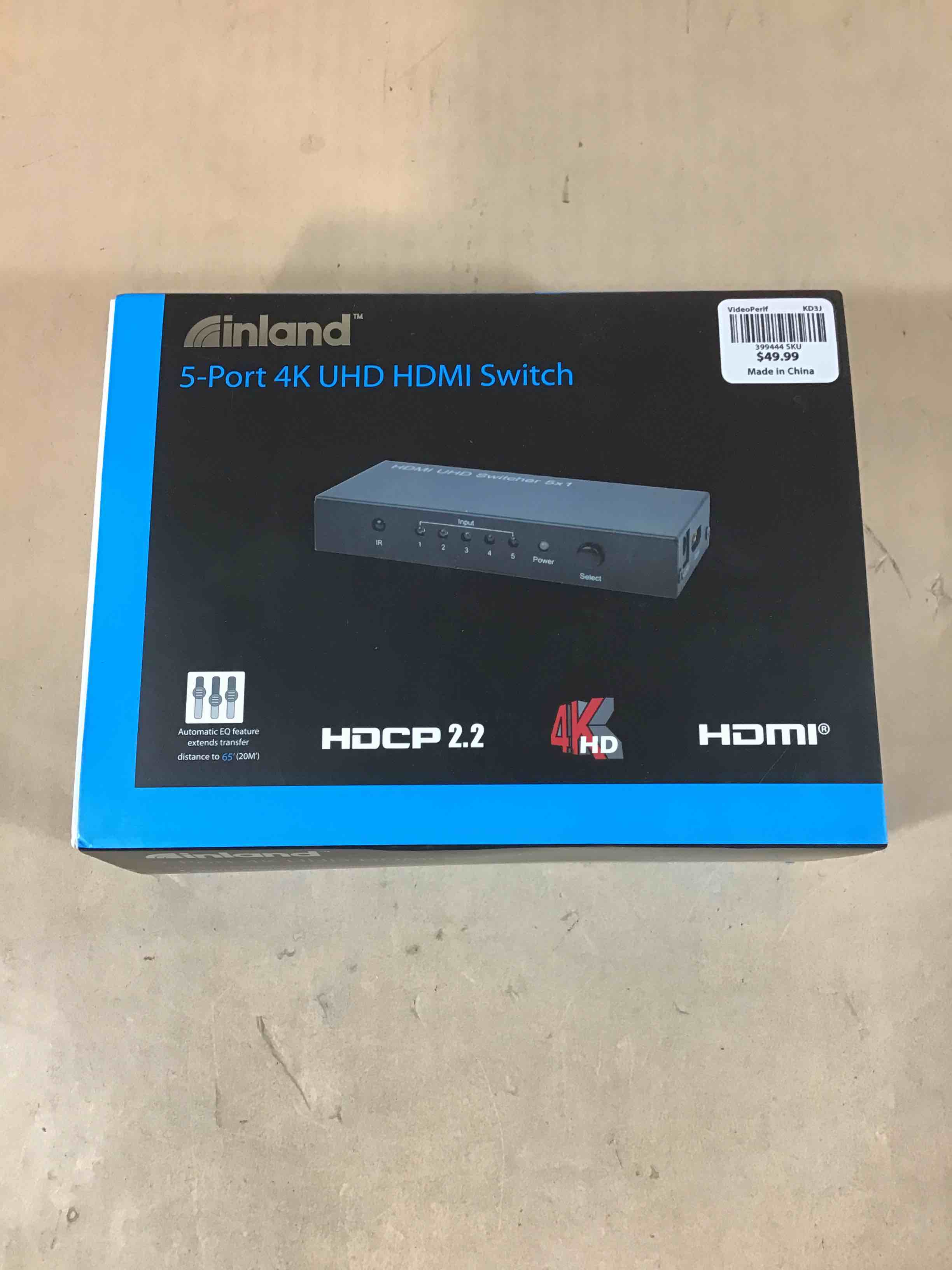 Inland 5-Port 4K UHD HDMI Switch