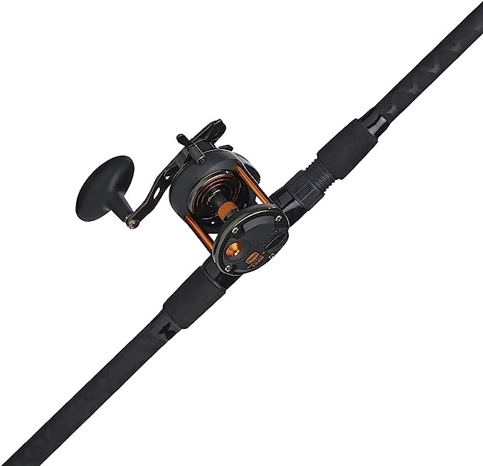 PENN Fishing Penn Squall II Star Drag Conventional Reel and Fishing Rod Combo, Black/Gold, 30 Reel Size - 7' - Medium - 1pc (SQLII30SD2040C70)