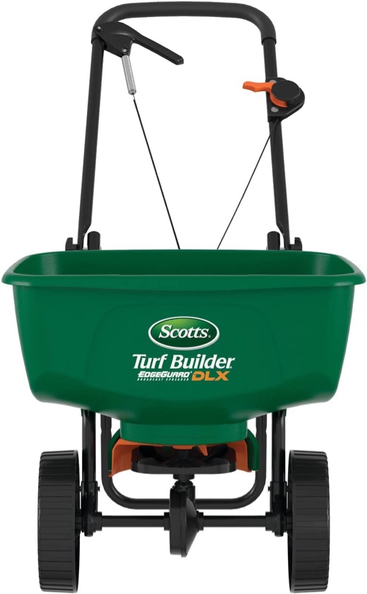 Scotts Turf Builder EdgeGuard Mini Broadcast Spreader - Holds Up to 5,000 sq. ft. of Lawn Product