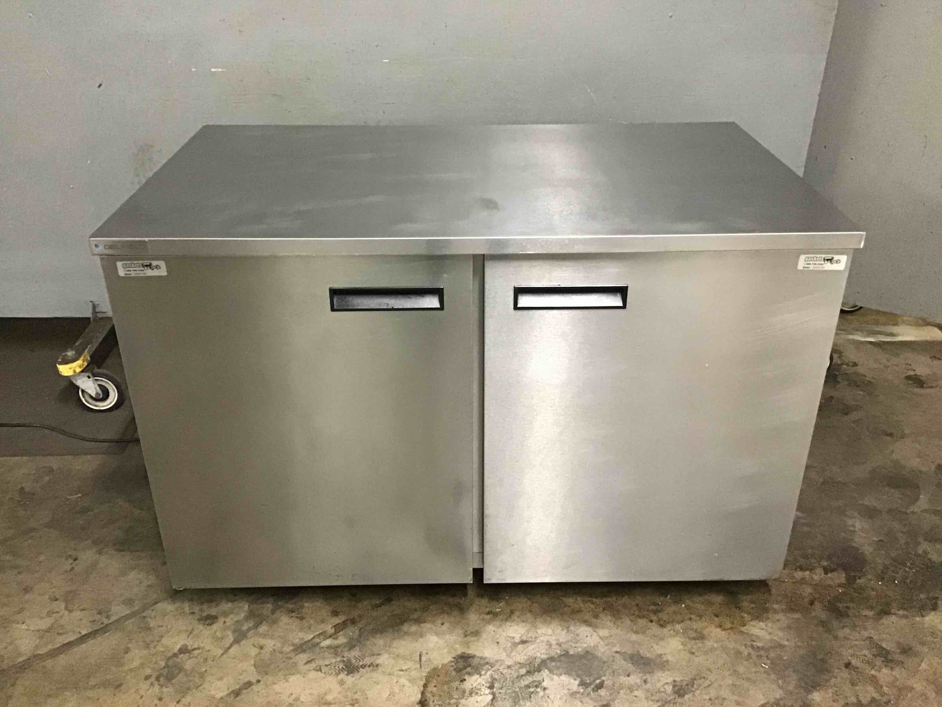2018 Delfield 48 Inch Stainless Steel 2-Door Under Counter Refrigerator   