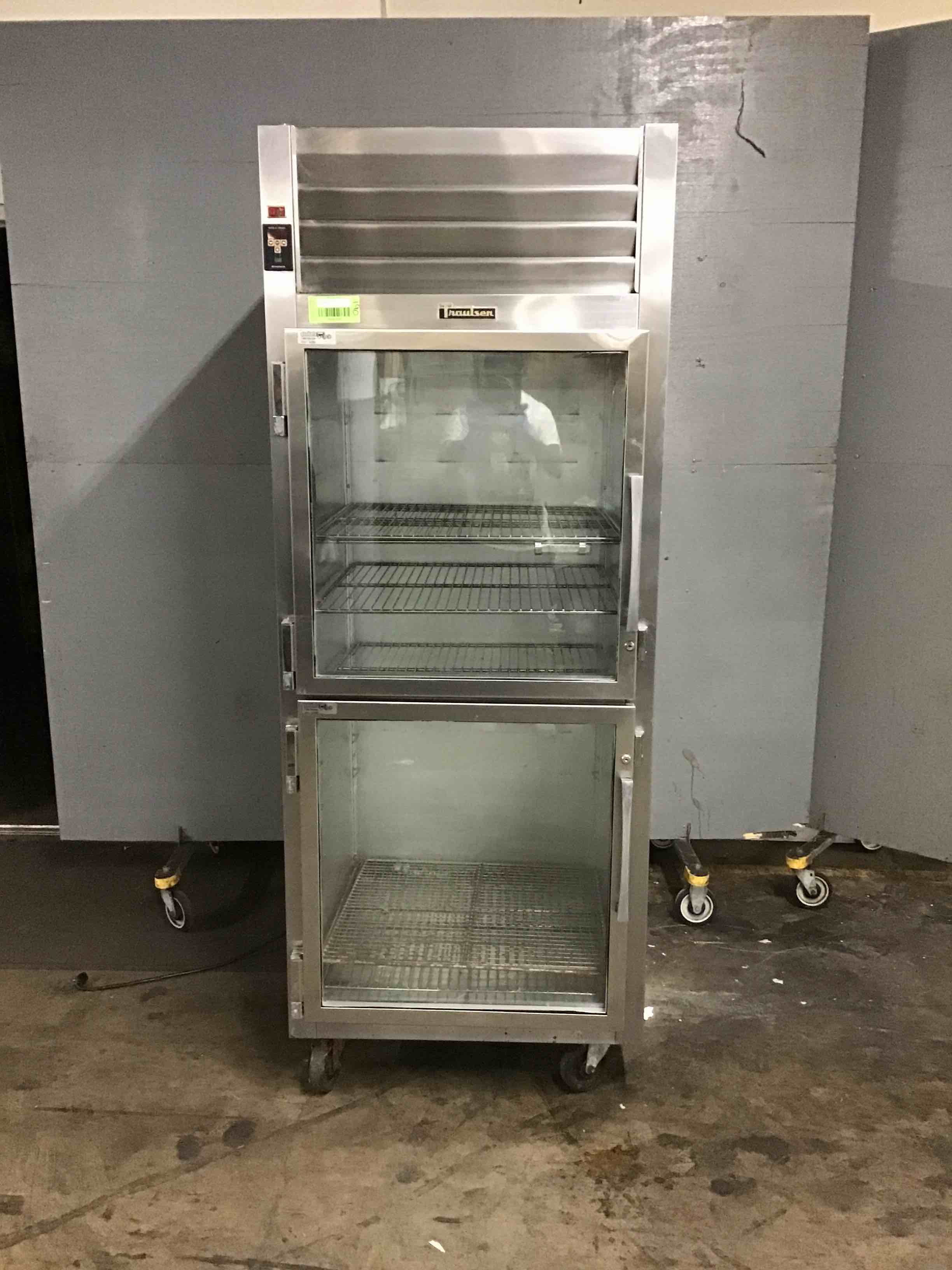  Traulsen 2-Door Stainless Steel Reach In Refrigerator On Casters 