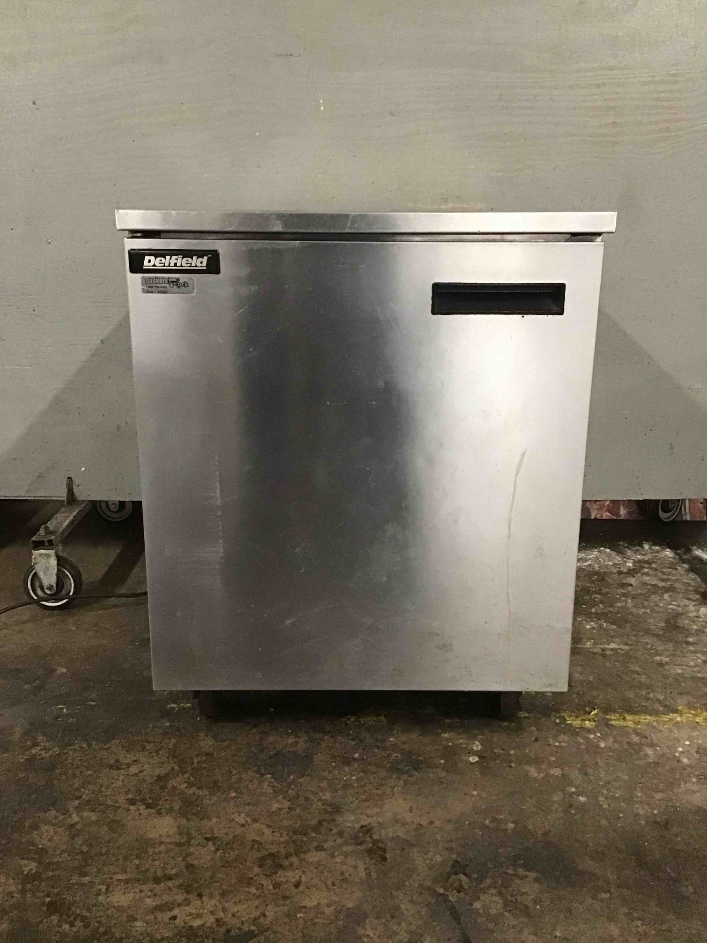 Delfield Stainless Steel Single Door Refrigerator On Casters 