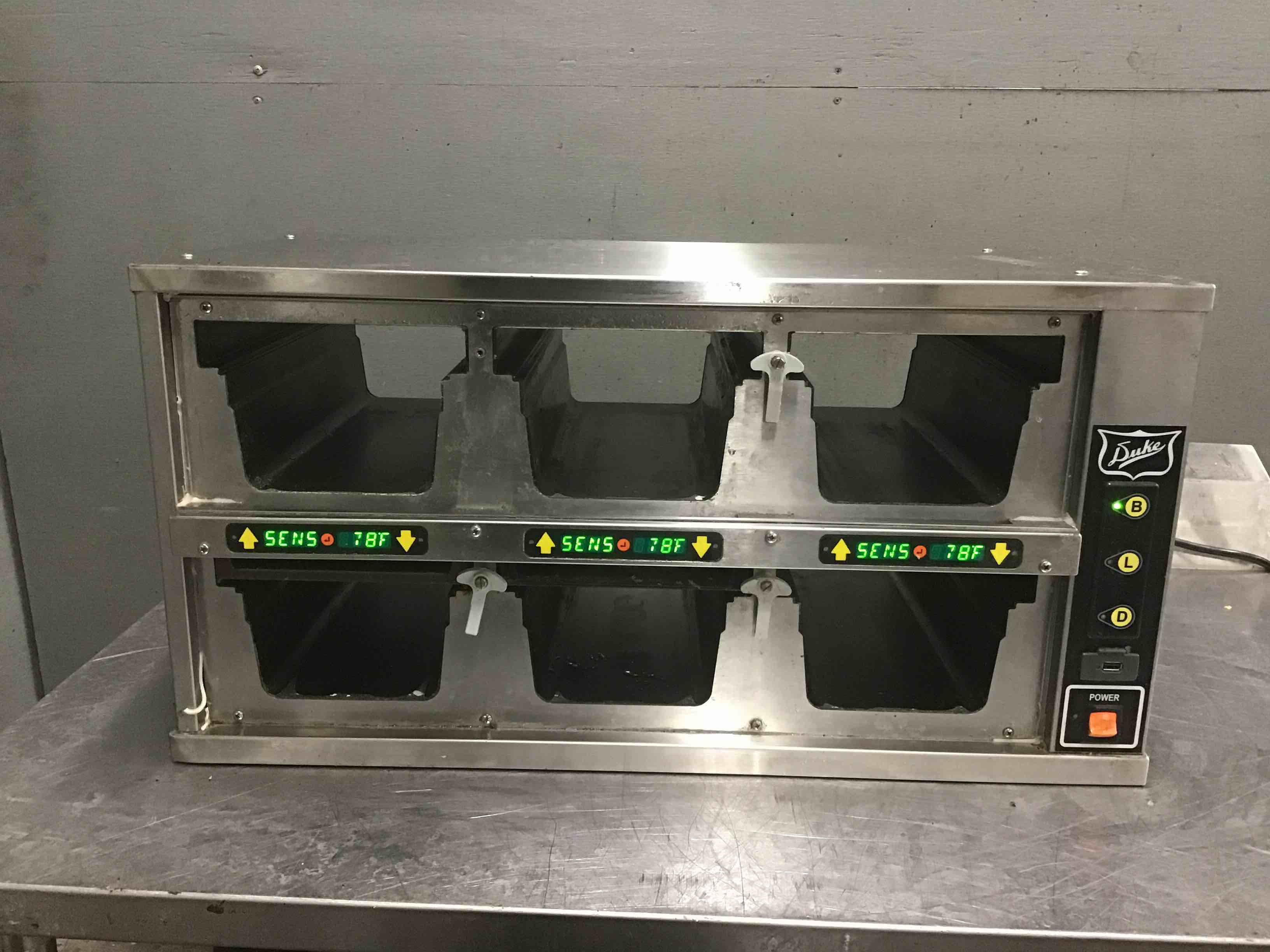 Duke 29 Inch Stainless Steel Countertop Electric Heated Holding Cabinet 