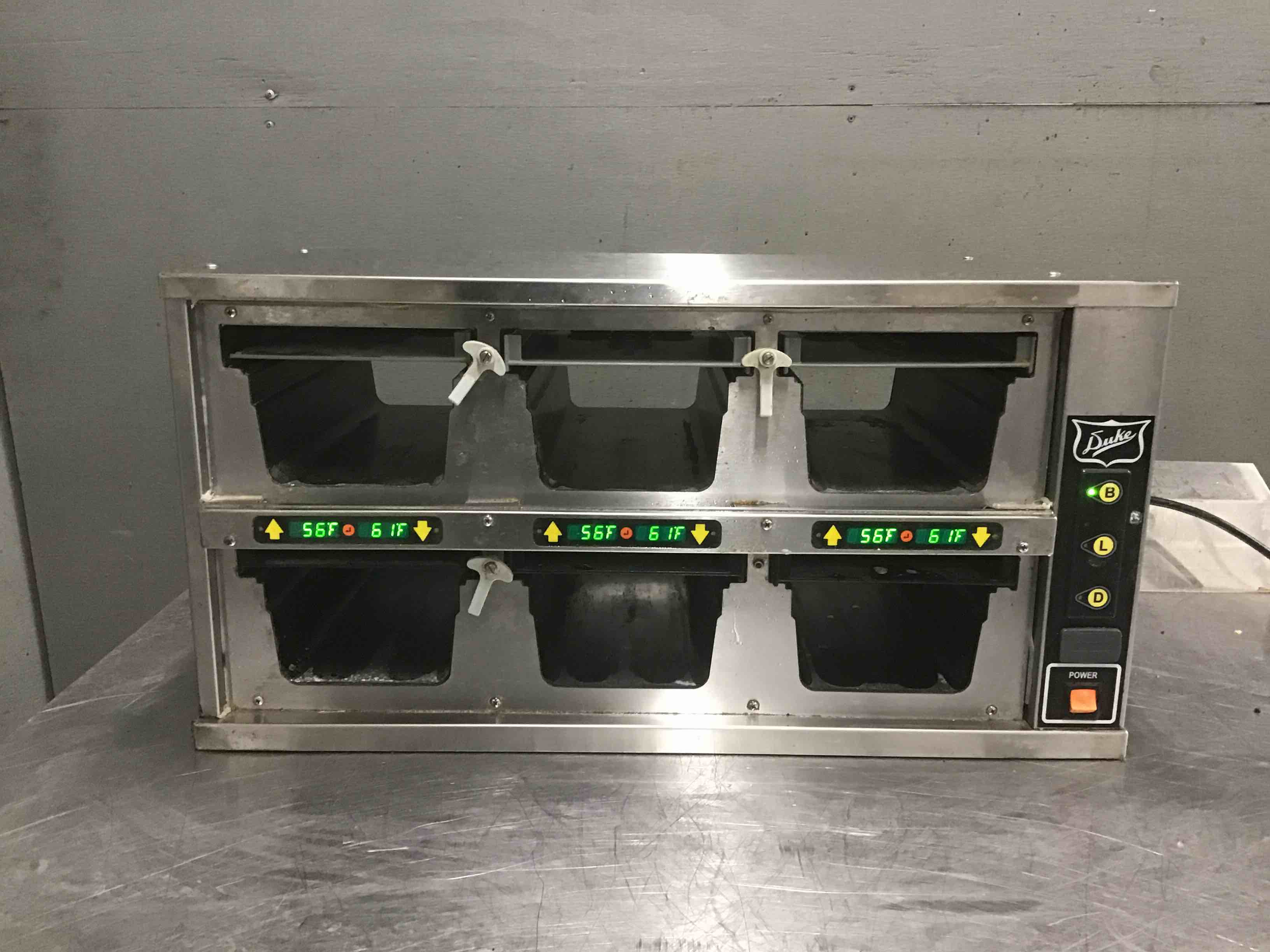 Duke 29 Inch Stainless Steel Countertop Electric Heated Holding Cabinet 