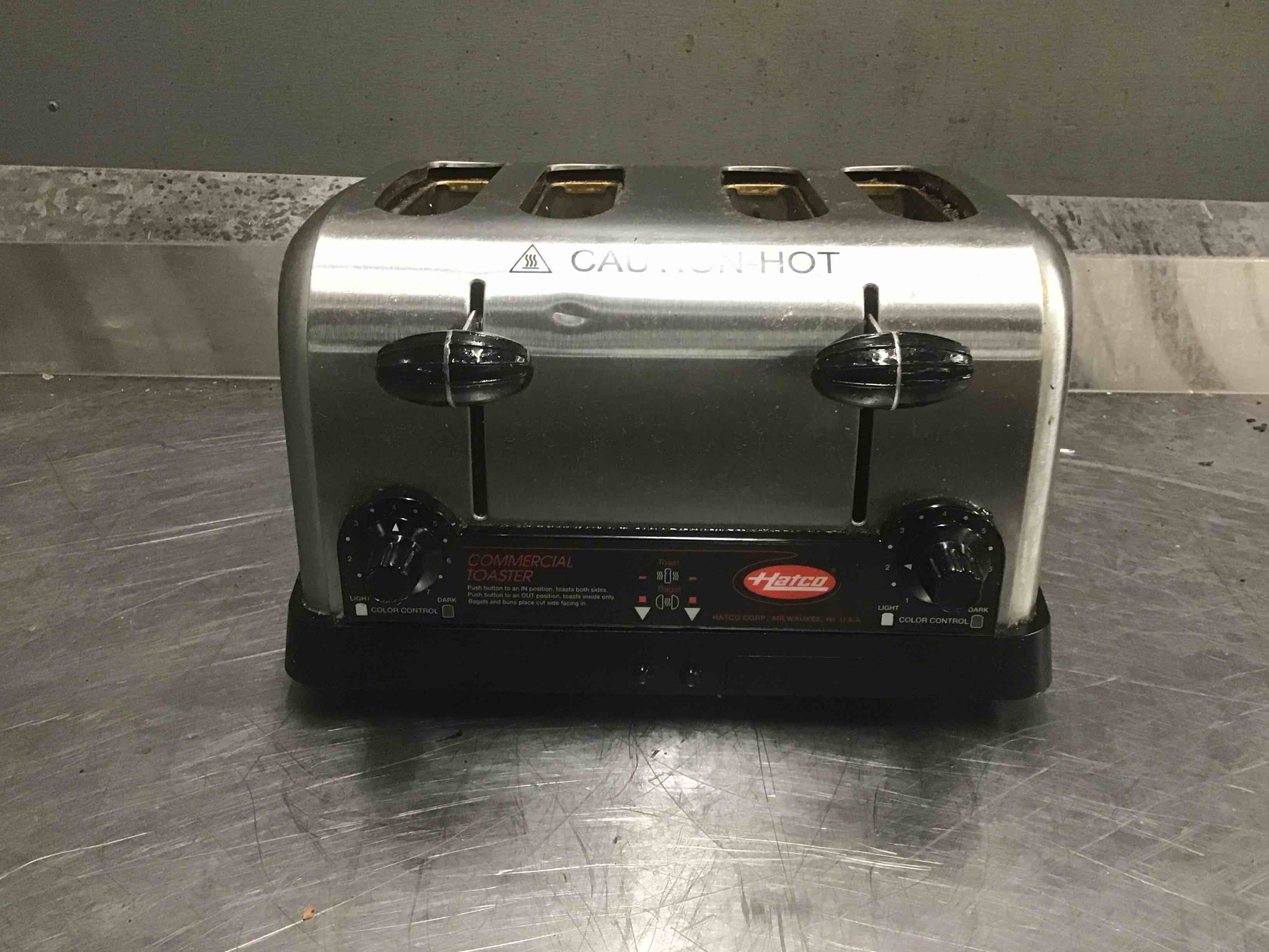 Hatco Stainless Steel Countertop 4 Slice Commercial Toaster Oven 