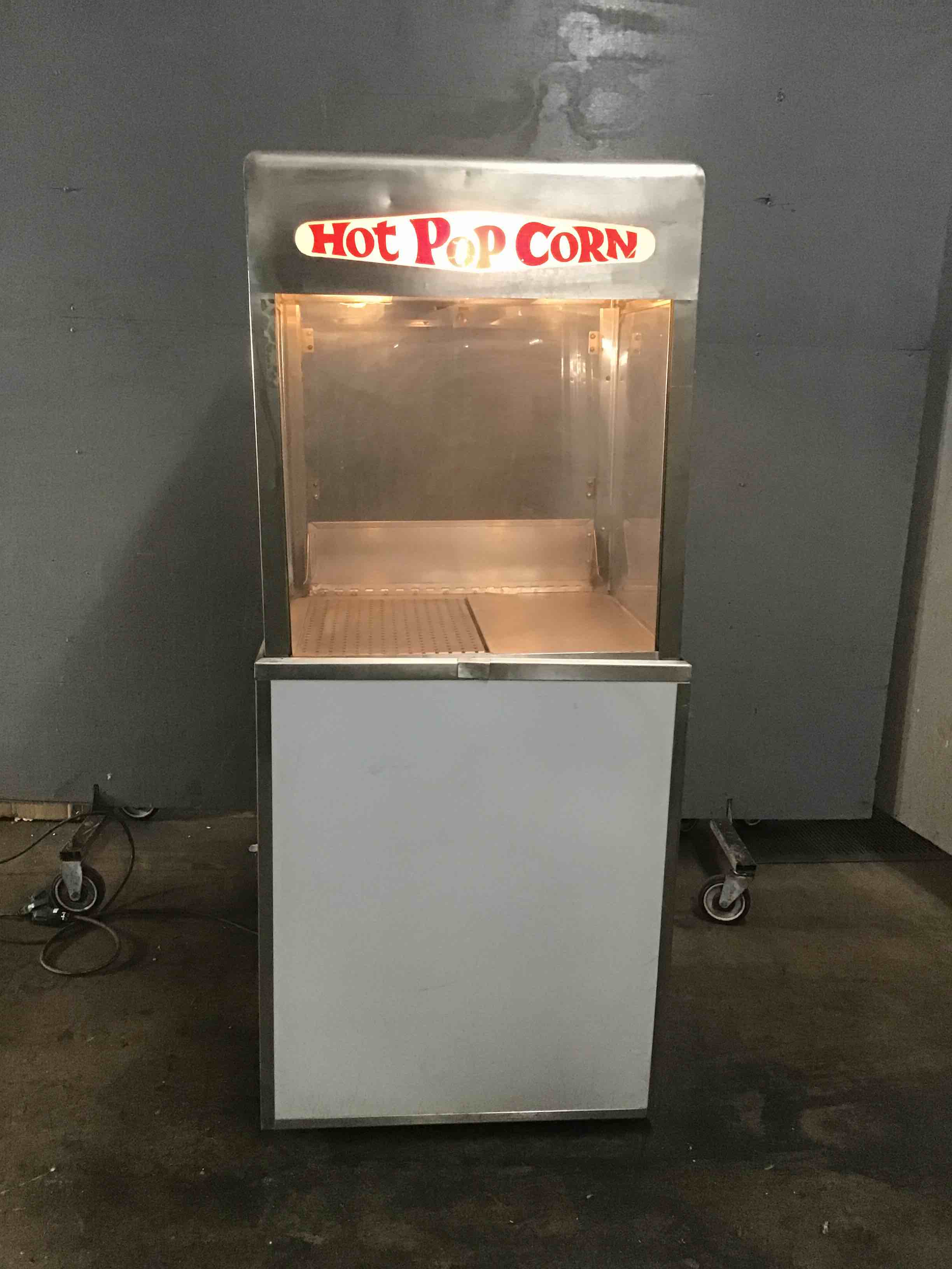 Popcorn Warmer On Stand With Casters