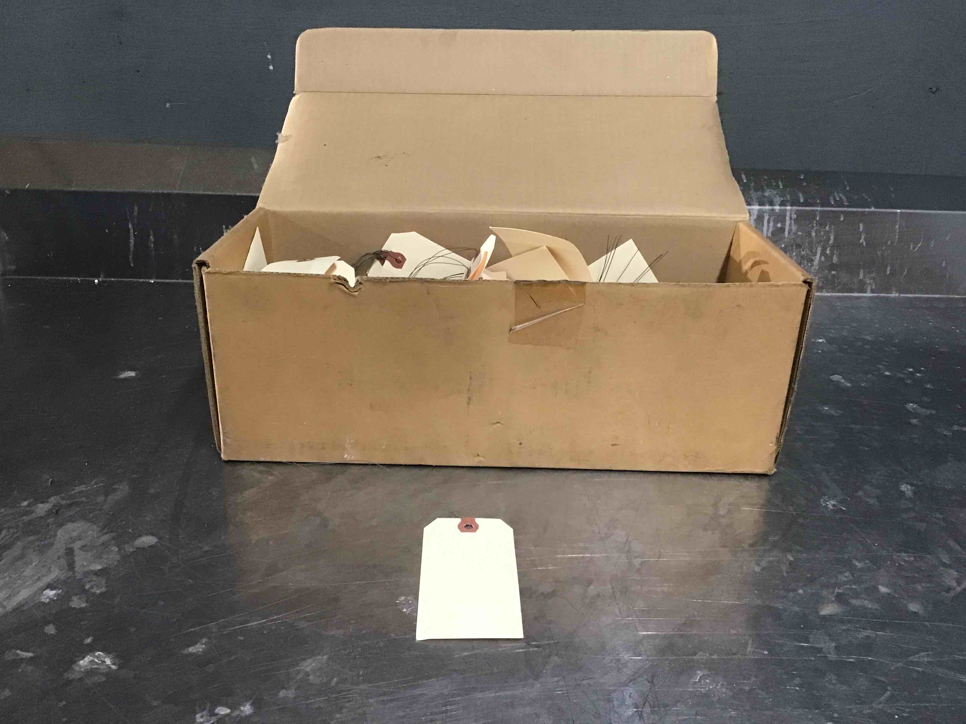 Blank 4 3/4 X 2 3/8 Inch Manila Tag With Wire