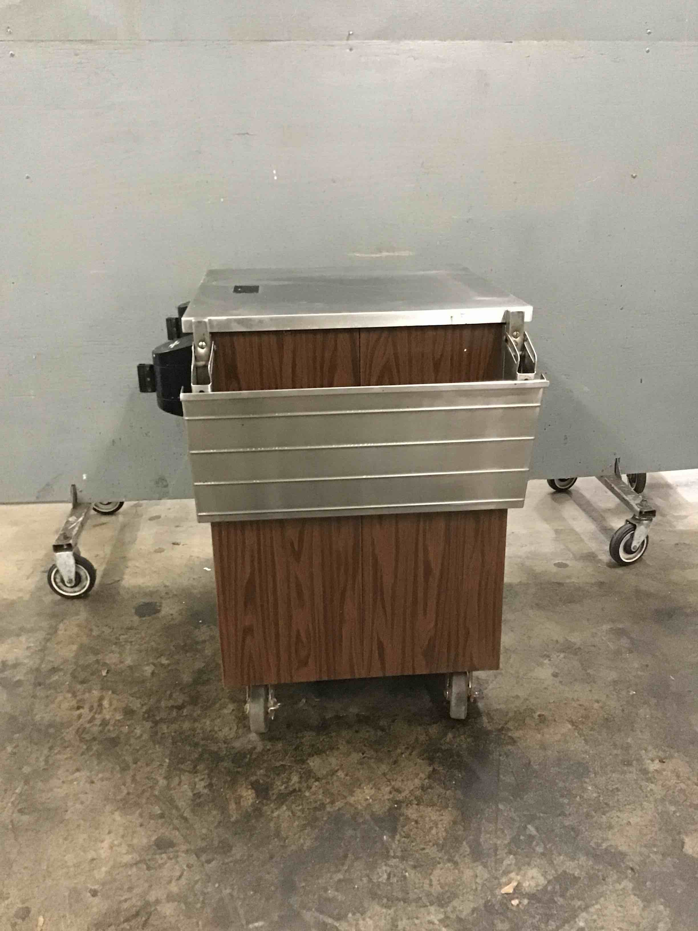 Stainless Steel 24 Inch Cash Register Cabinet On Casters 