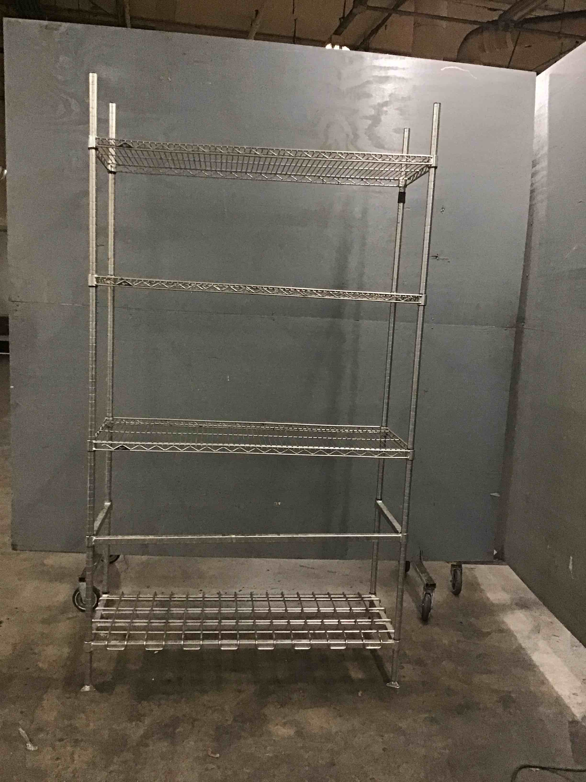 Metro Chrome 4 Shelf Wire Storage Rack 