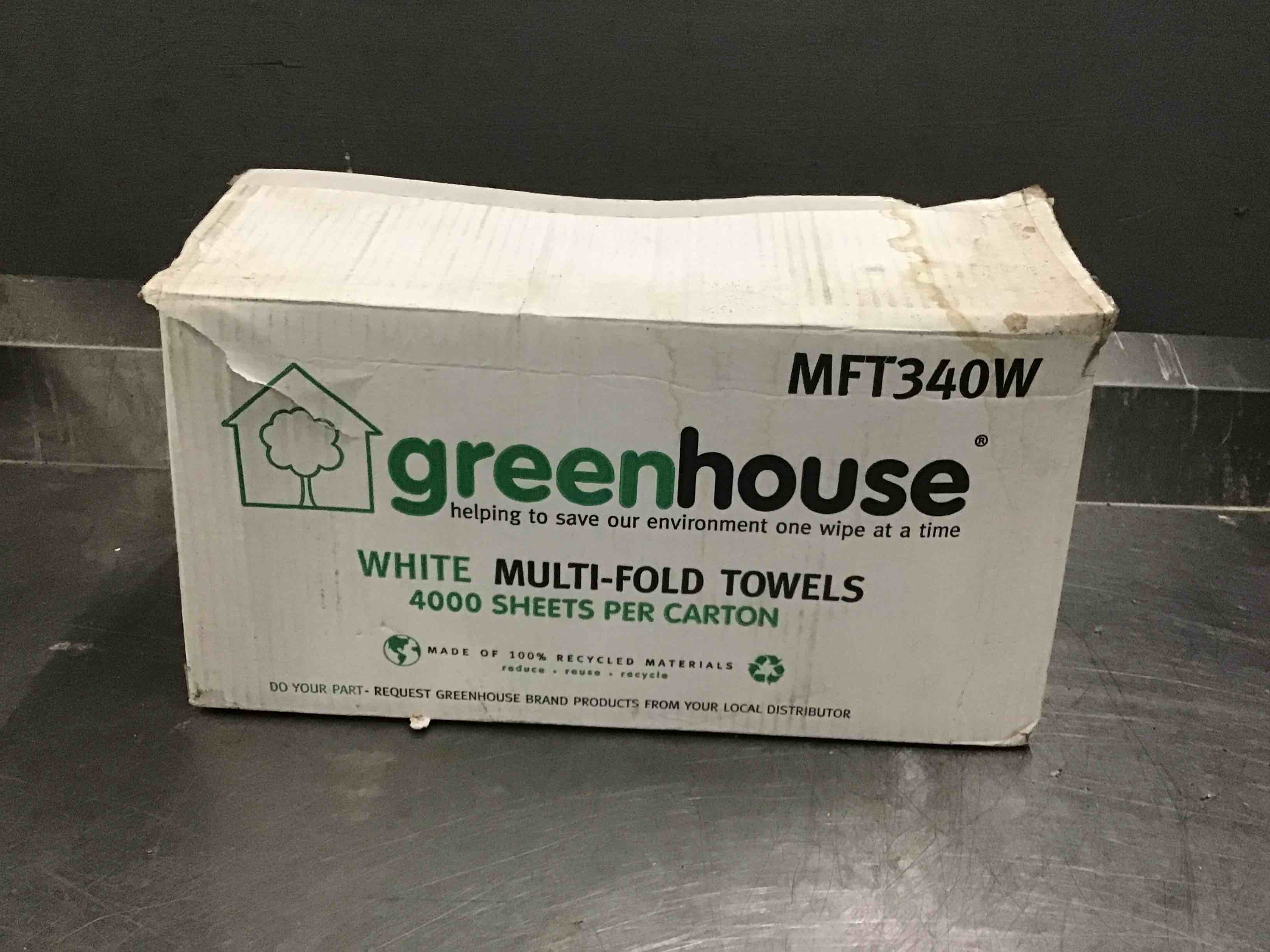 Green House White Multi Fold Towels MFT340W