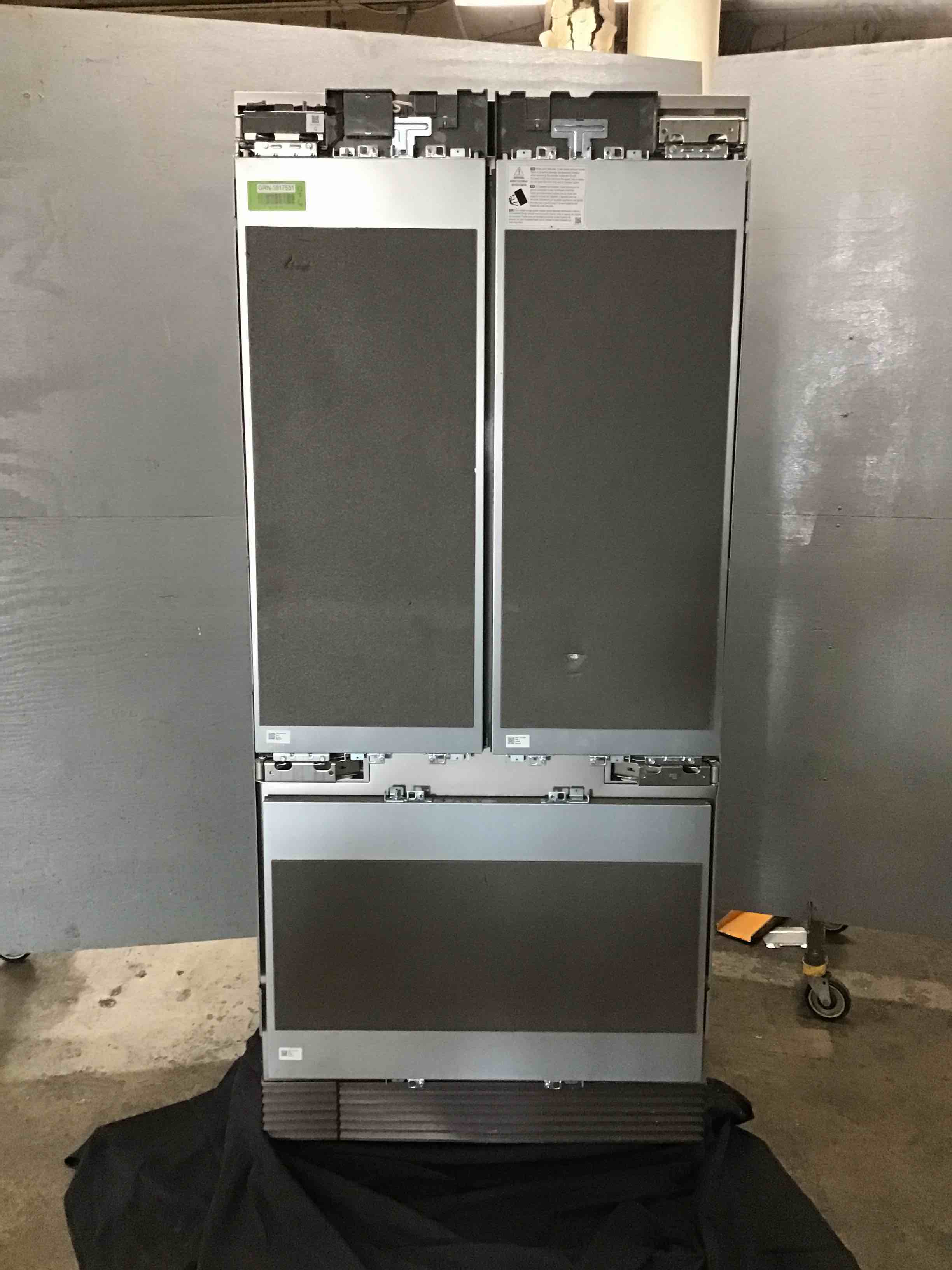 DACOR 36 INCH BUILT IN PANEL READY FRENCH DOOR REFRIGERATOR 