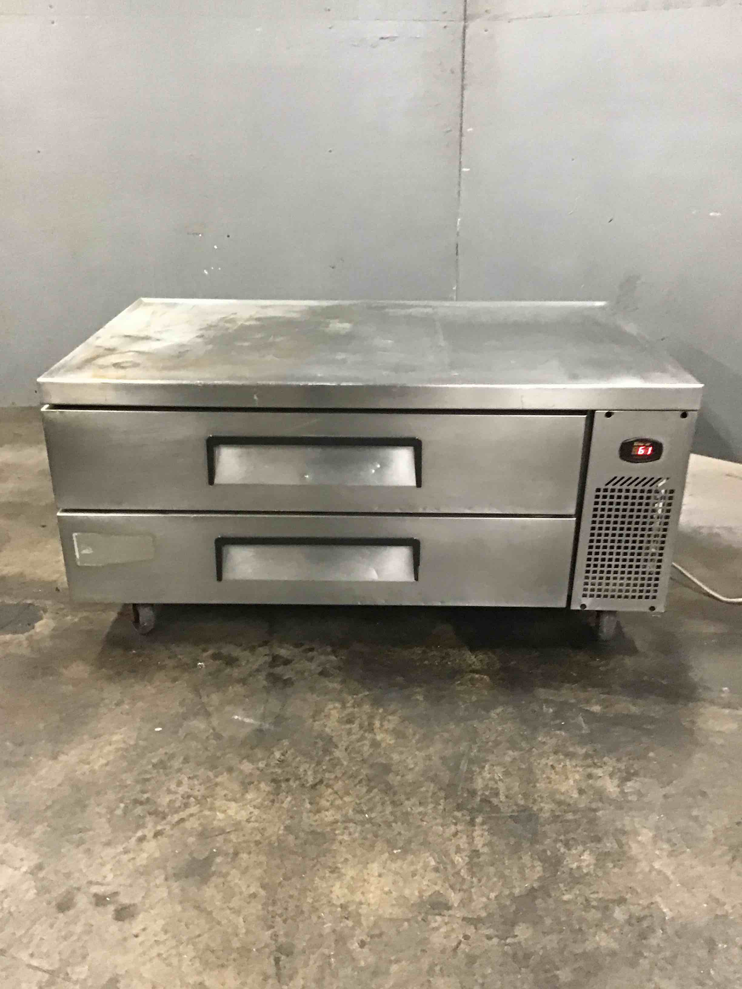 TURBO AIR 52 INCH STAINLESS STEEL CHEF BASE ON CASTERS 