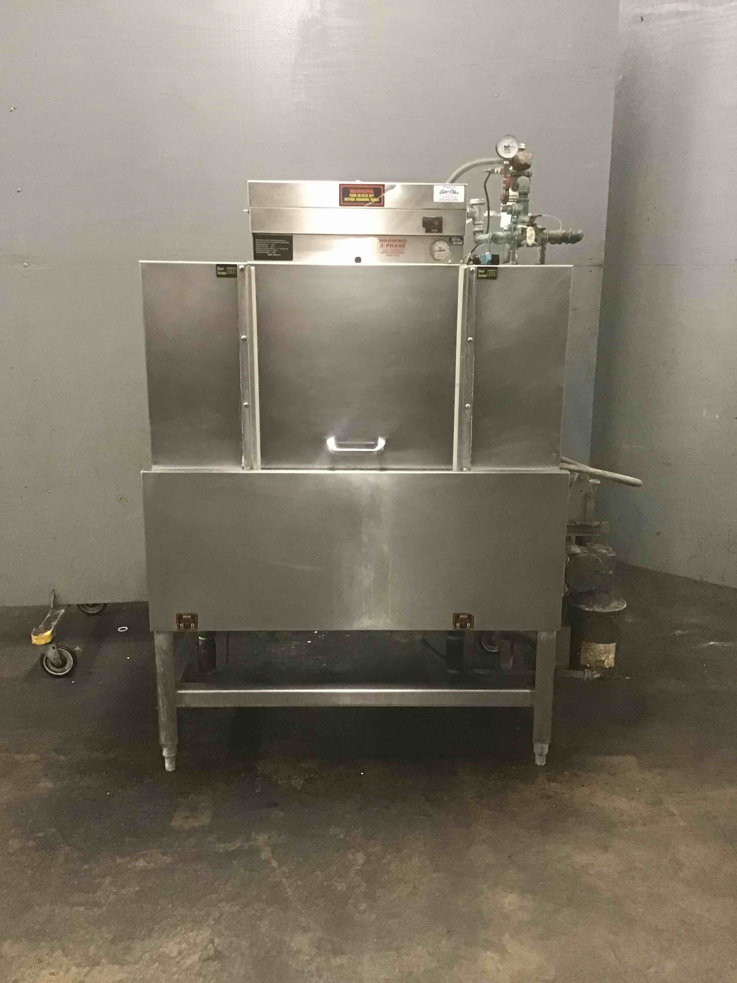 Chemical Methods Associates Stainless Steel 43 Inch  High Temp Conveyor Dishwasher