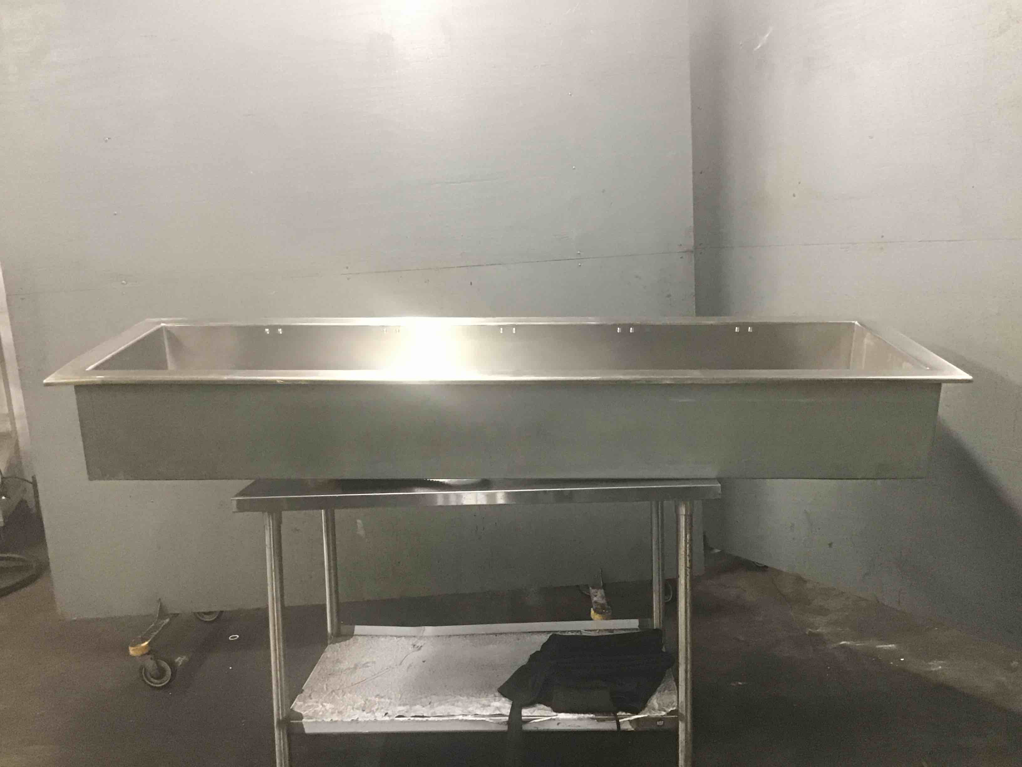 Delfield 82 Inch Stainless Steel Interior Single Tank Hot Food Well 