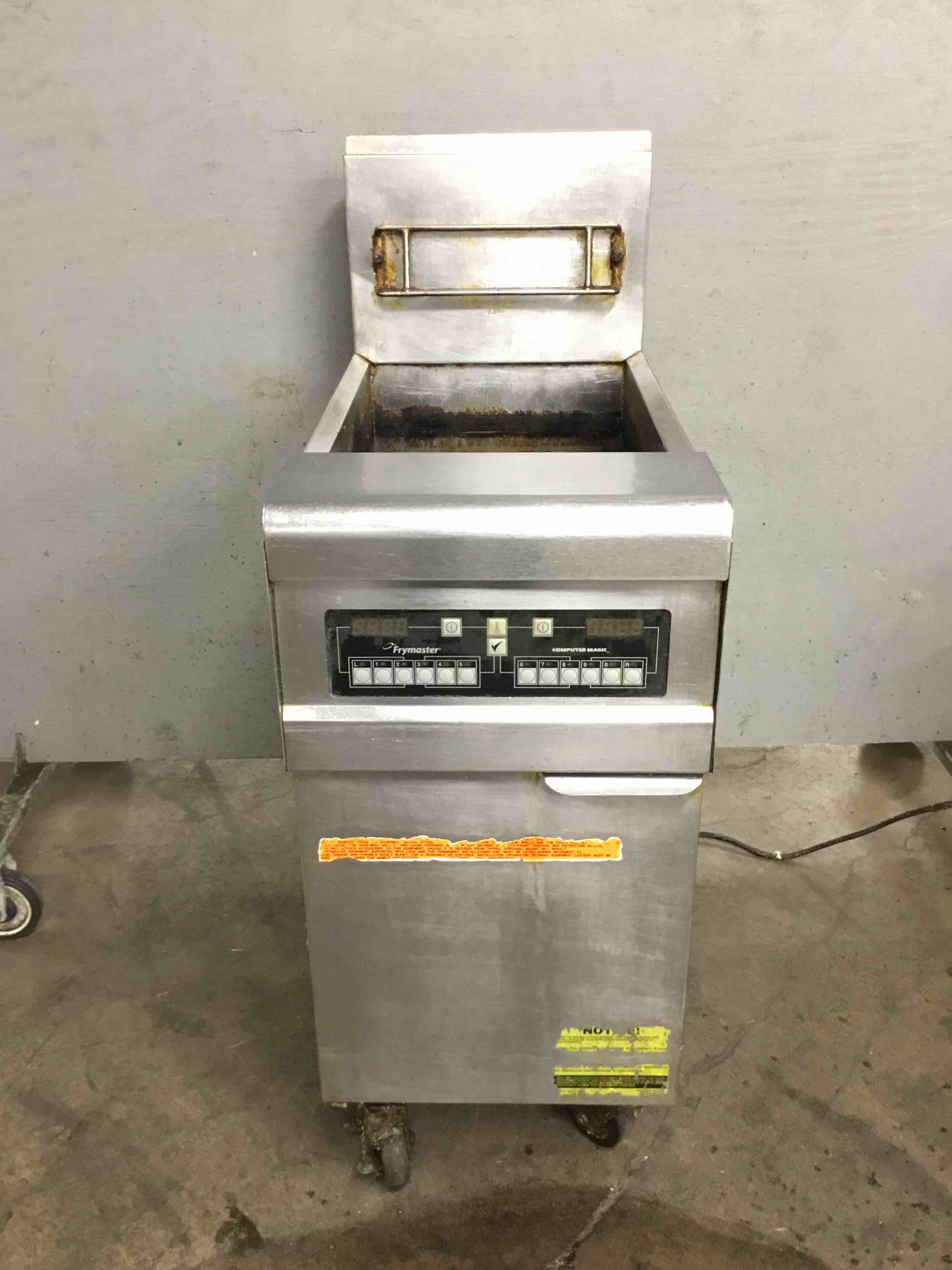 Frymaster 50 Lb Stainless Steel Natural Gas Fryer On Casters 