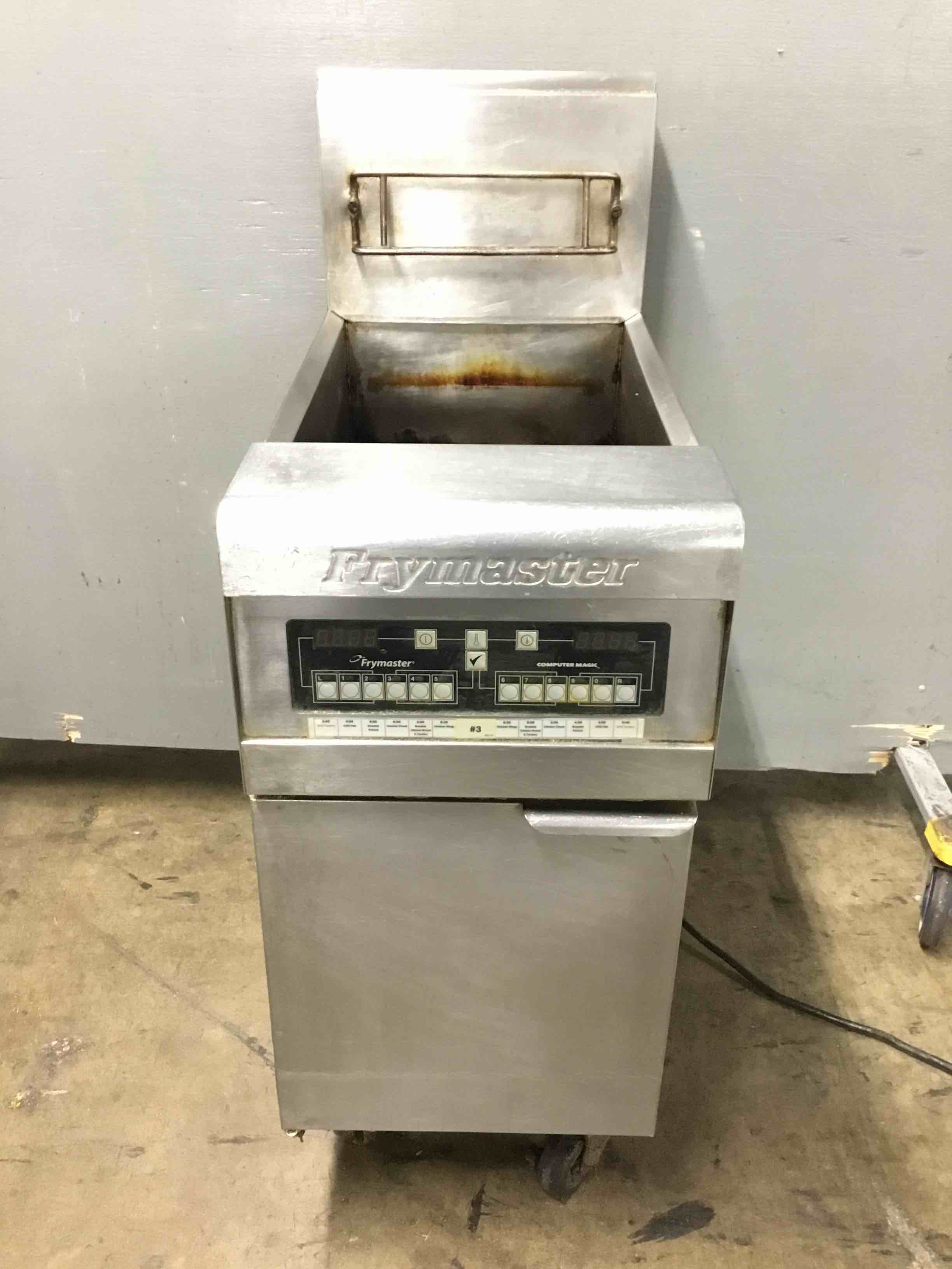Frymaster 50 Lb. Stainless Steel Natural Gas Fryer On Casters 