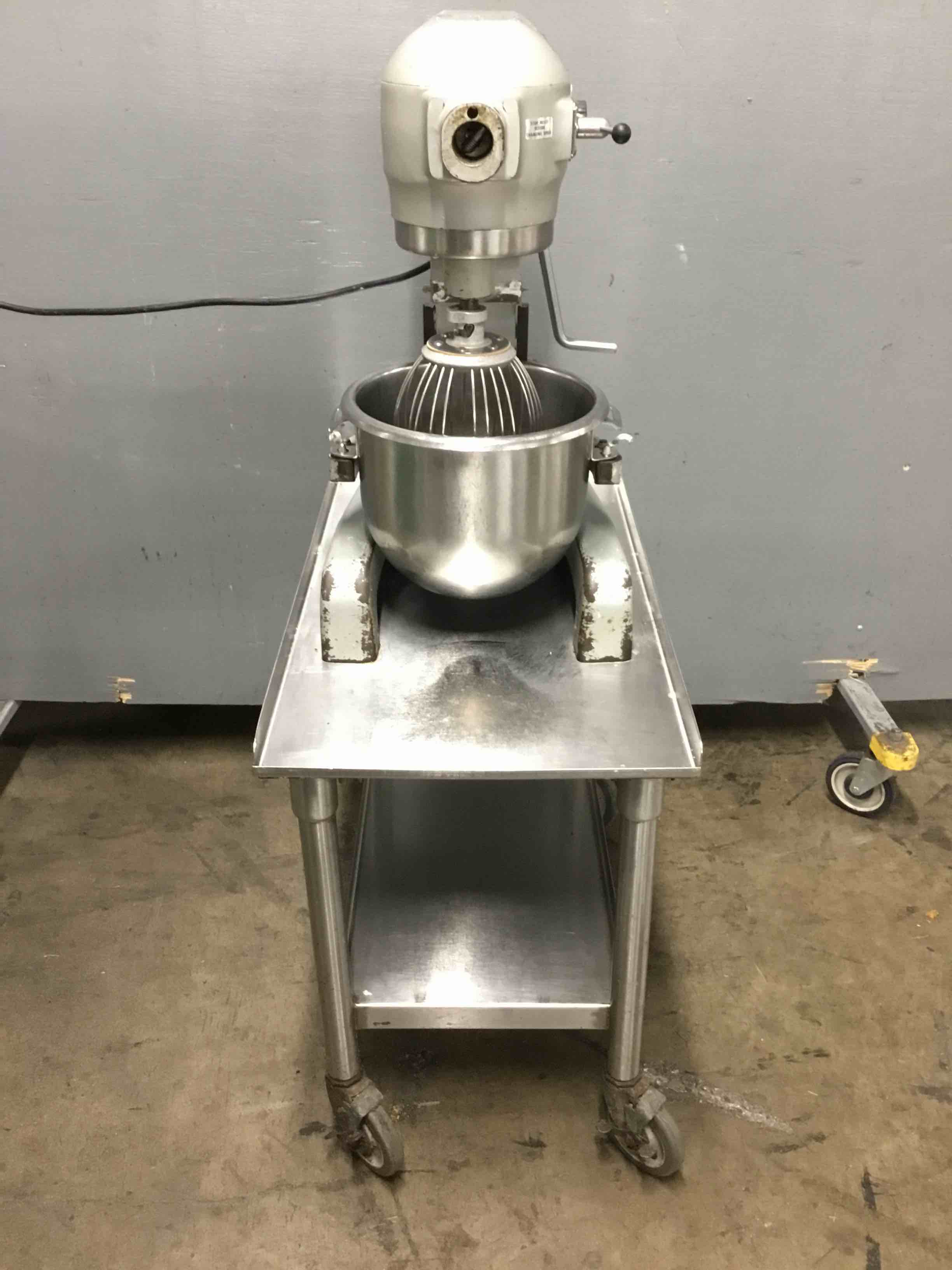 Hobart 12 Qt. Mixer With Bowl, Whisk And Equipment Stand On Casters 