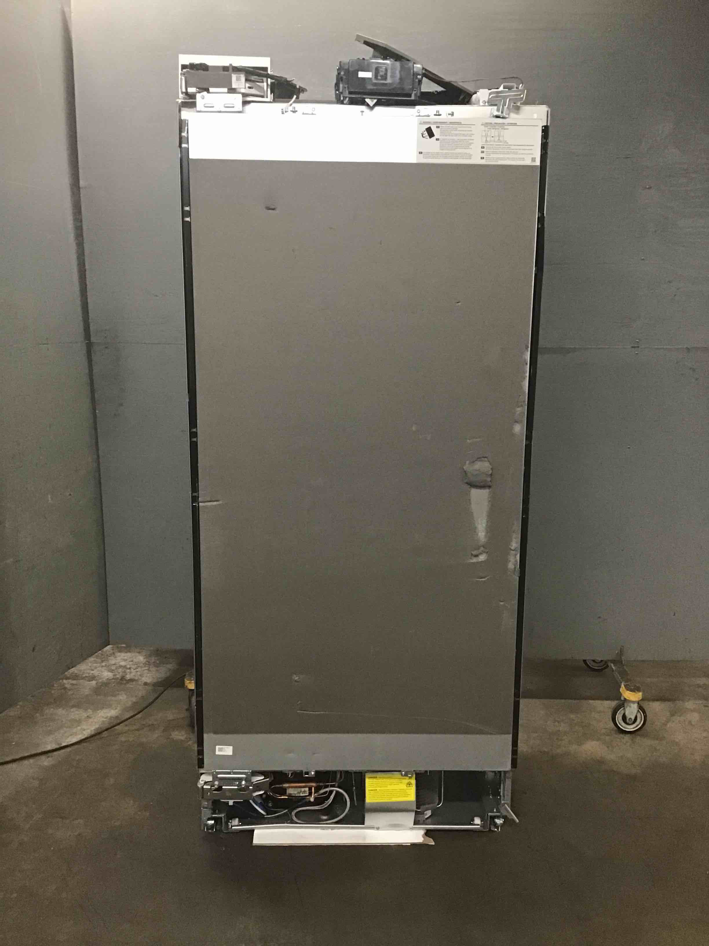 Dacor Contemporary Series 36 Inch Built-In Counter Depth Panel Ready Freezer Column On Casters