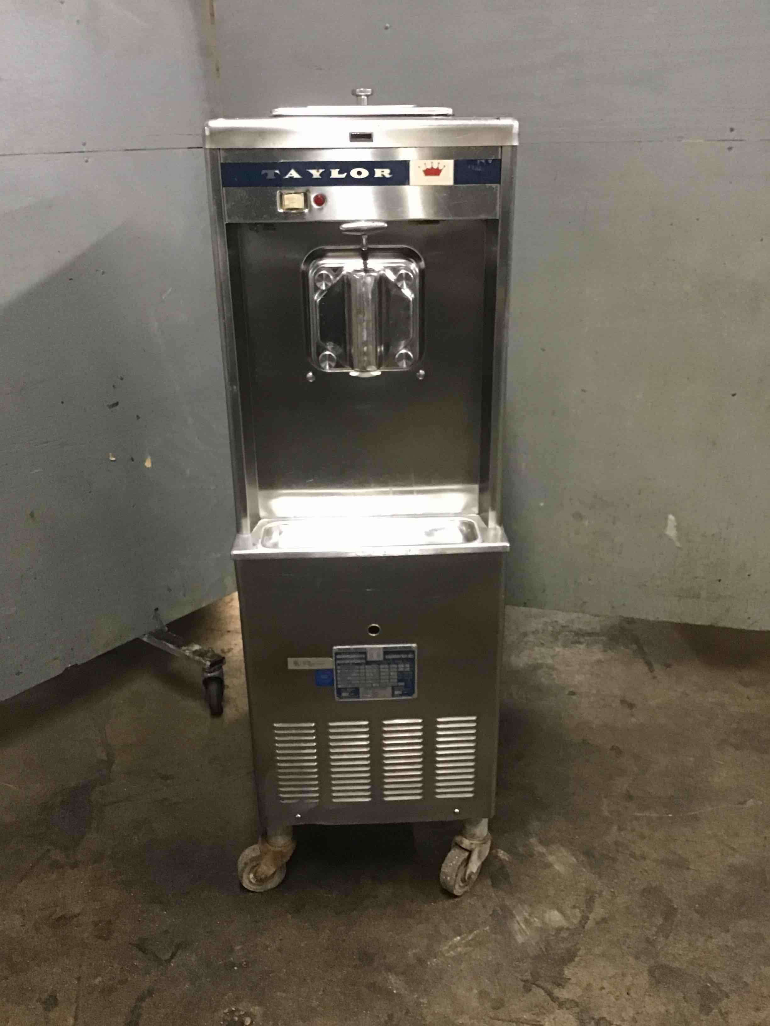 Taylor Stainless Steel Single Flavor Soft Serve Ice Cream Machine On Casters 