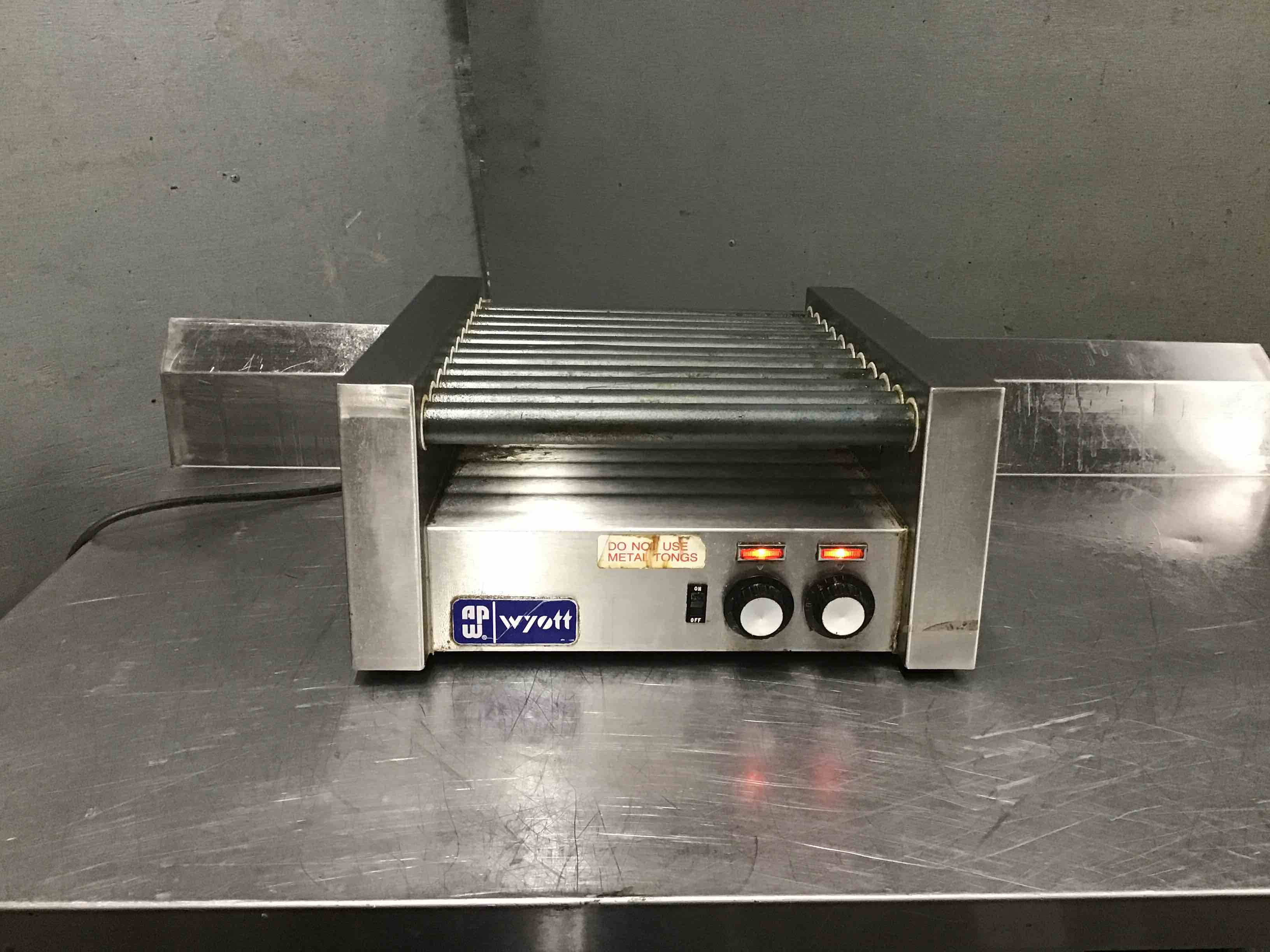 Ap Wyott Stainless Steel  13 Inch Non-Stick Hot Dog Roller Grill  