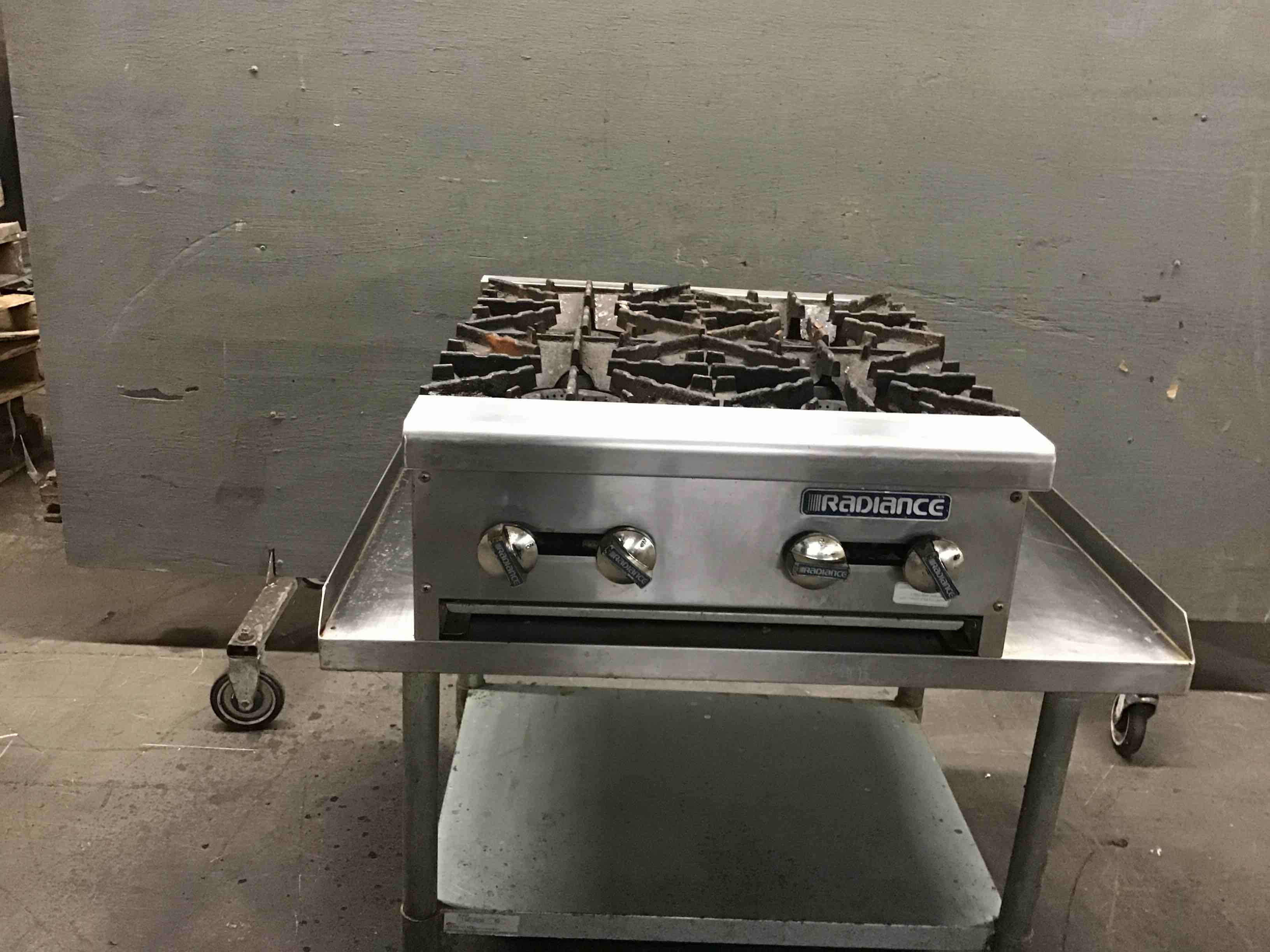 Radiance 24 Inch Stainless Steel Gas Hot Plate With 4 Burners