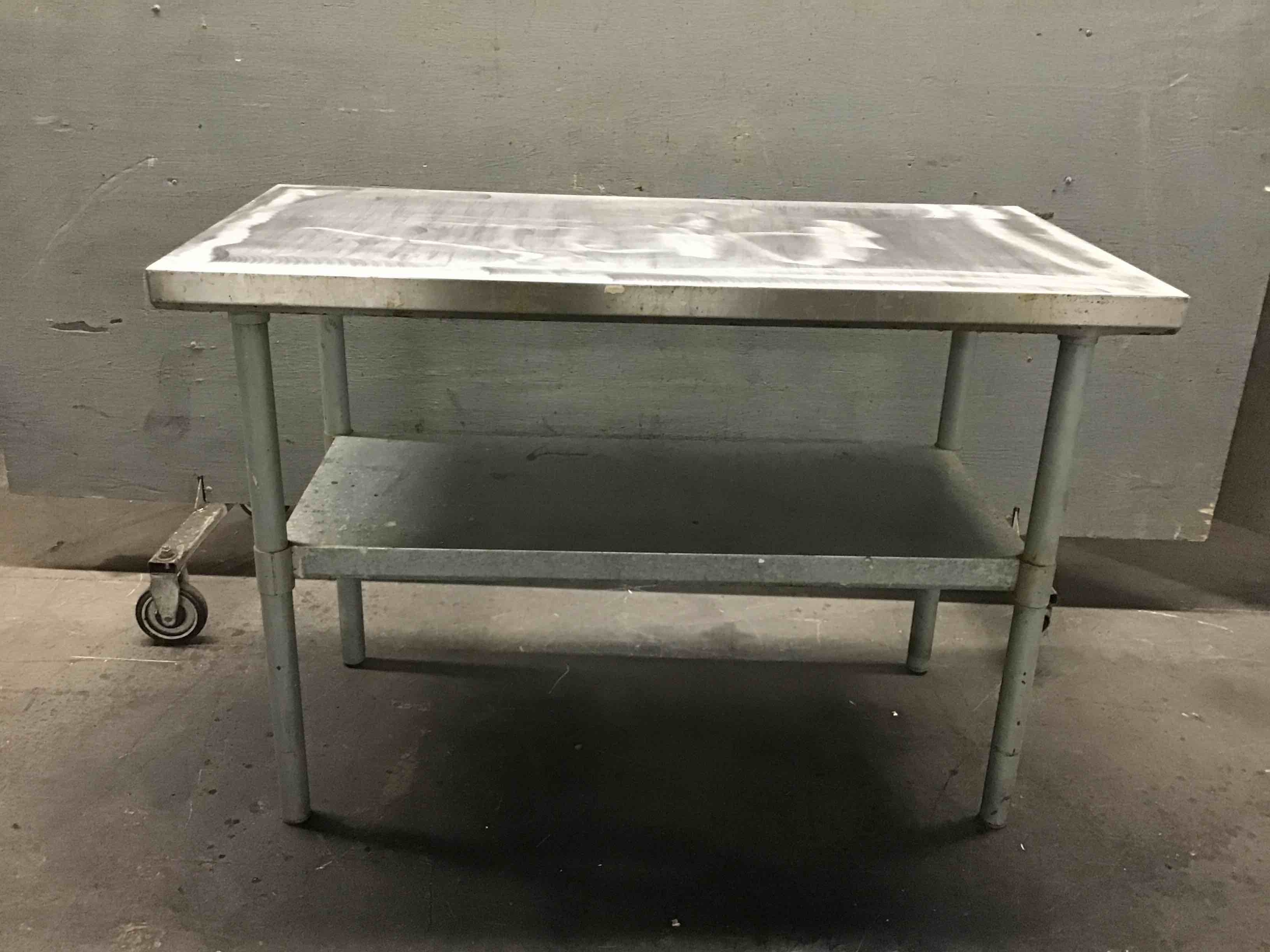 48 Inch Stainless Steel Table With Under Shelf