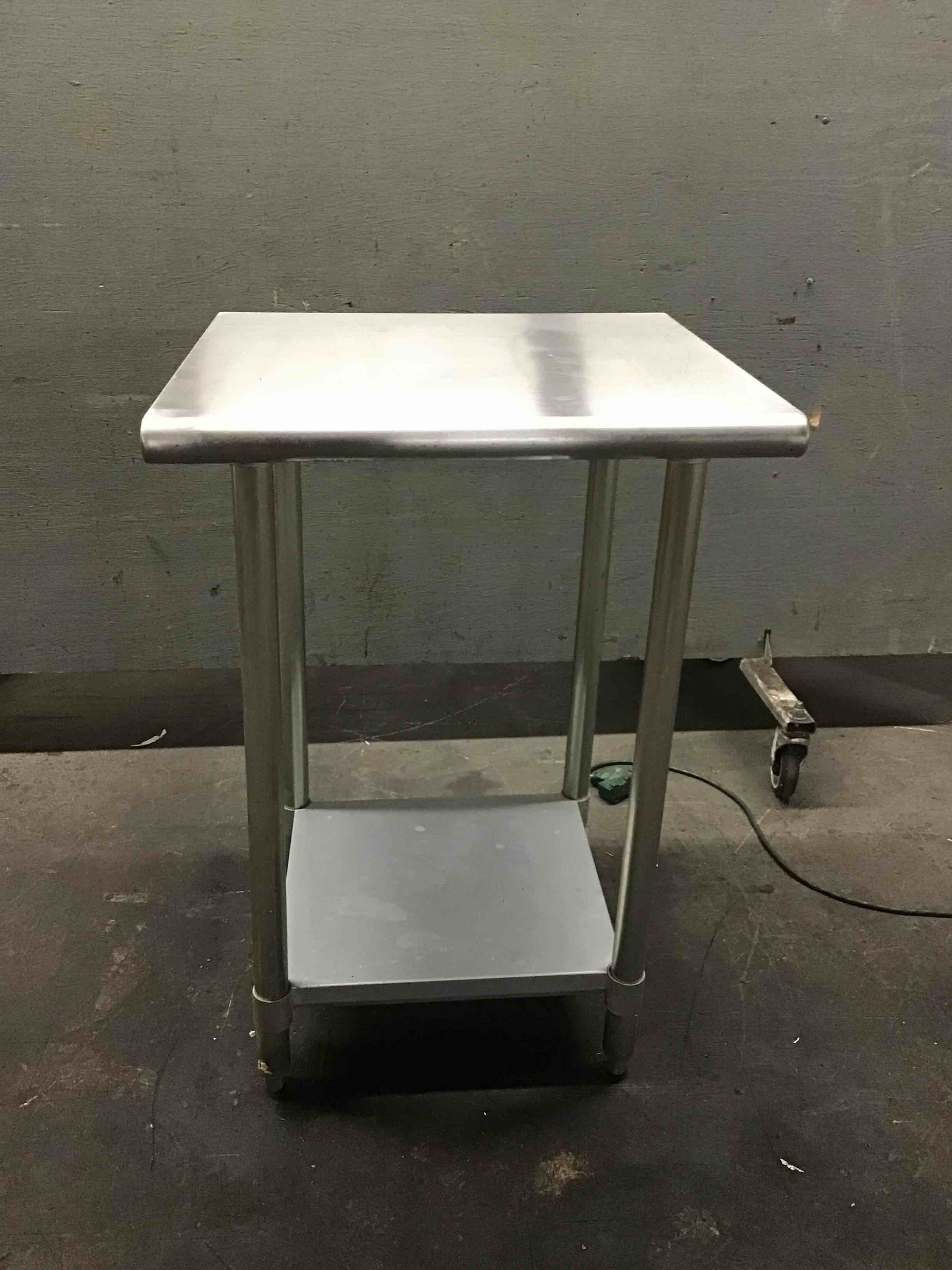 24 Inch Stainless Steel Table With Under Shelf