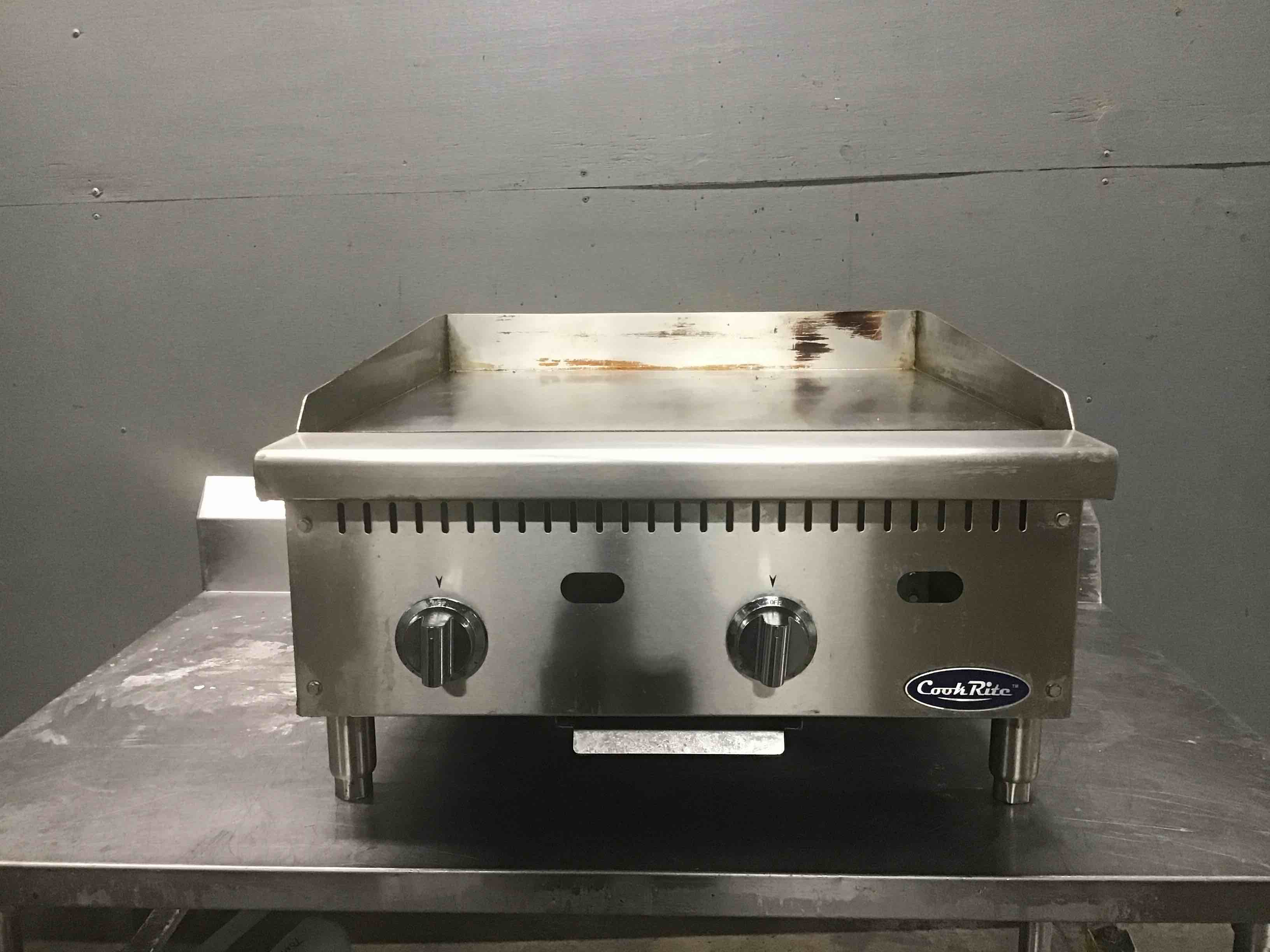 Cook Rite 24 Inch Stainless Steel Gas Griddle