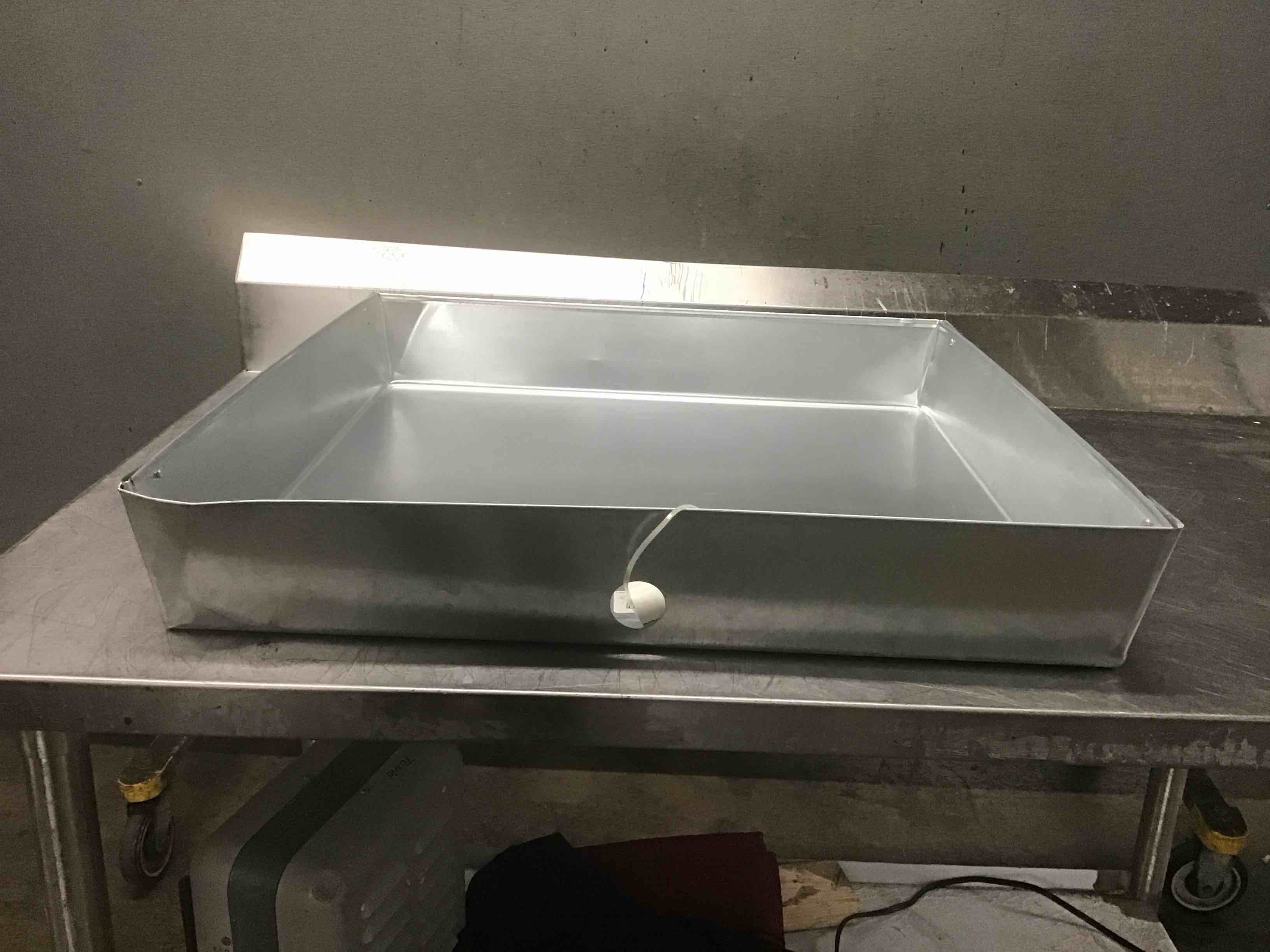 Camco Aluminum Water Heater Drain Pan, 24-Inch x 24-Inch x 4-Inch