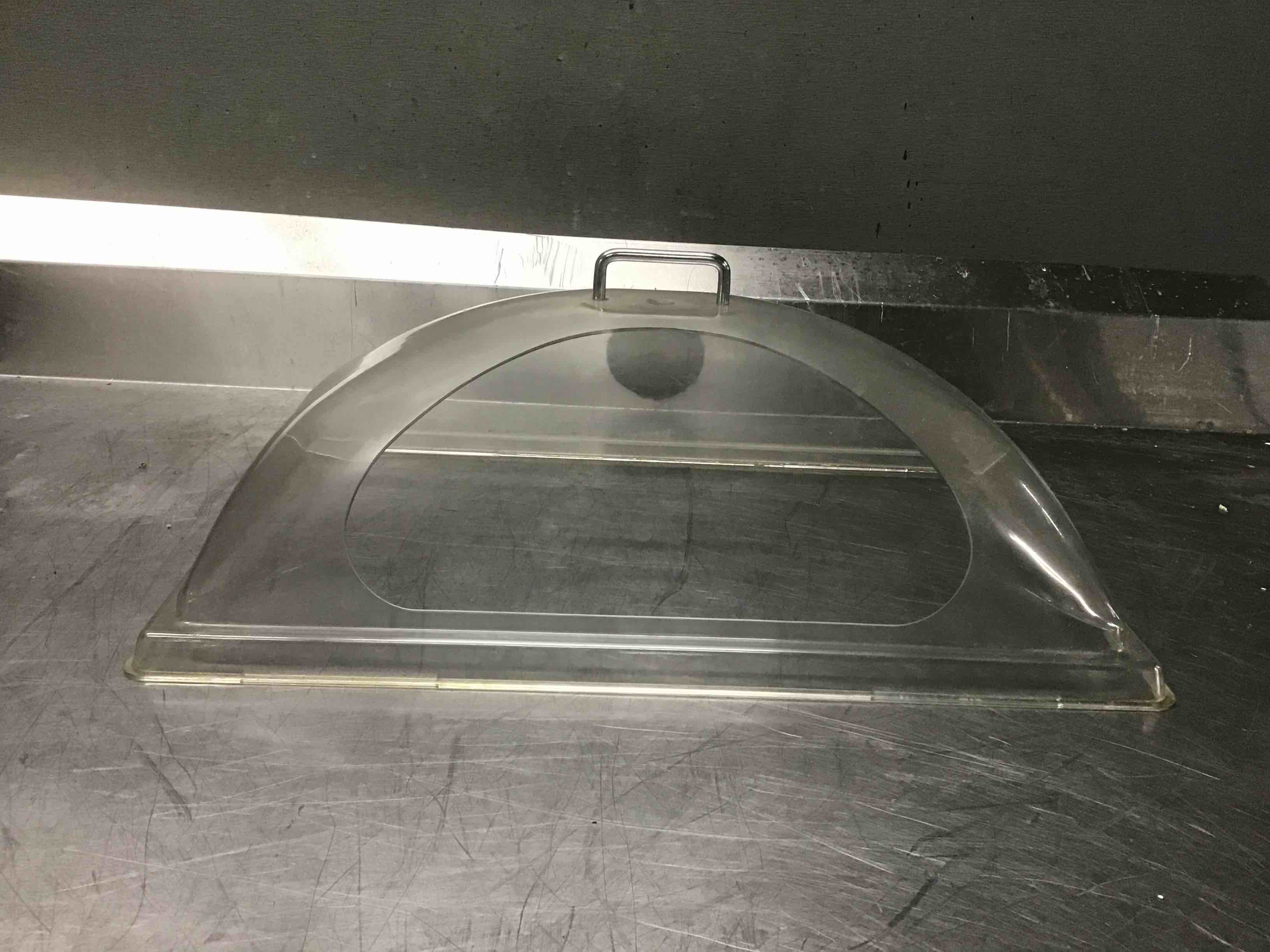 Solid Plastic Dome Lids With Opening And Handle