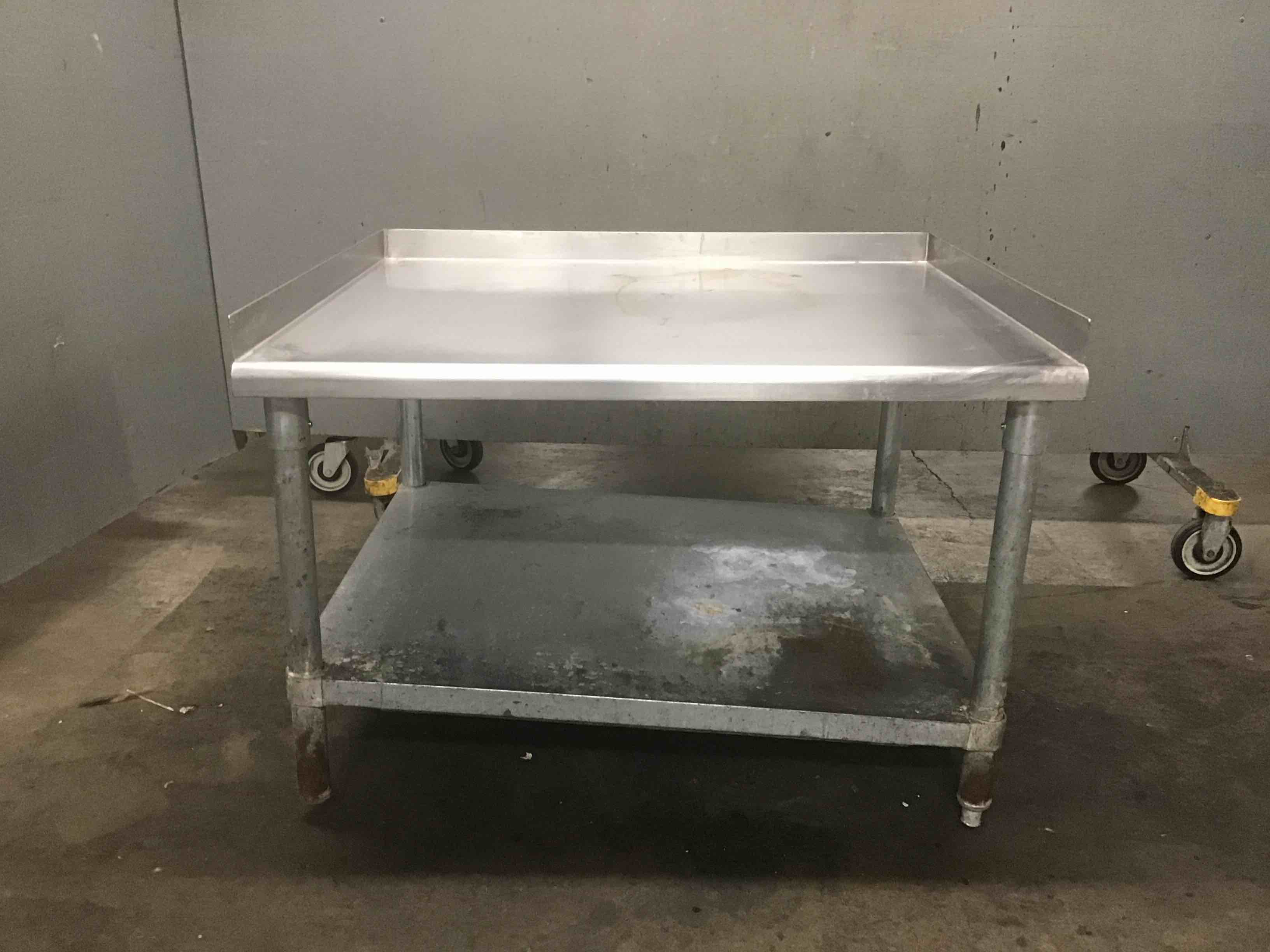 Bk Resources 37 Inch Stainless Steel Equipment Stand With Under Shelf