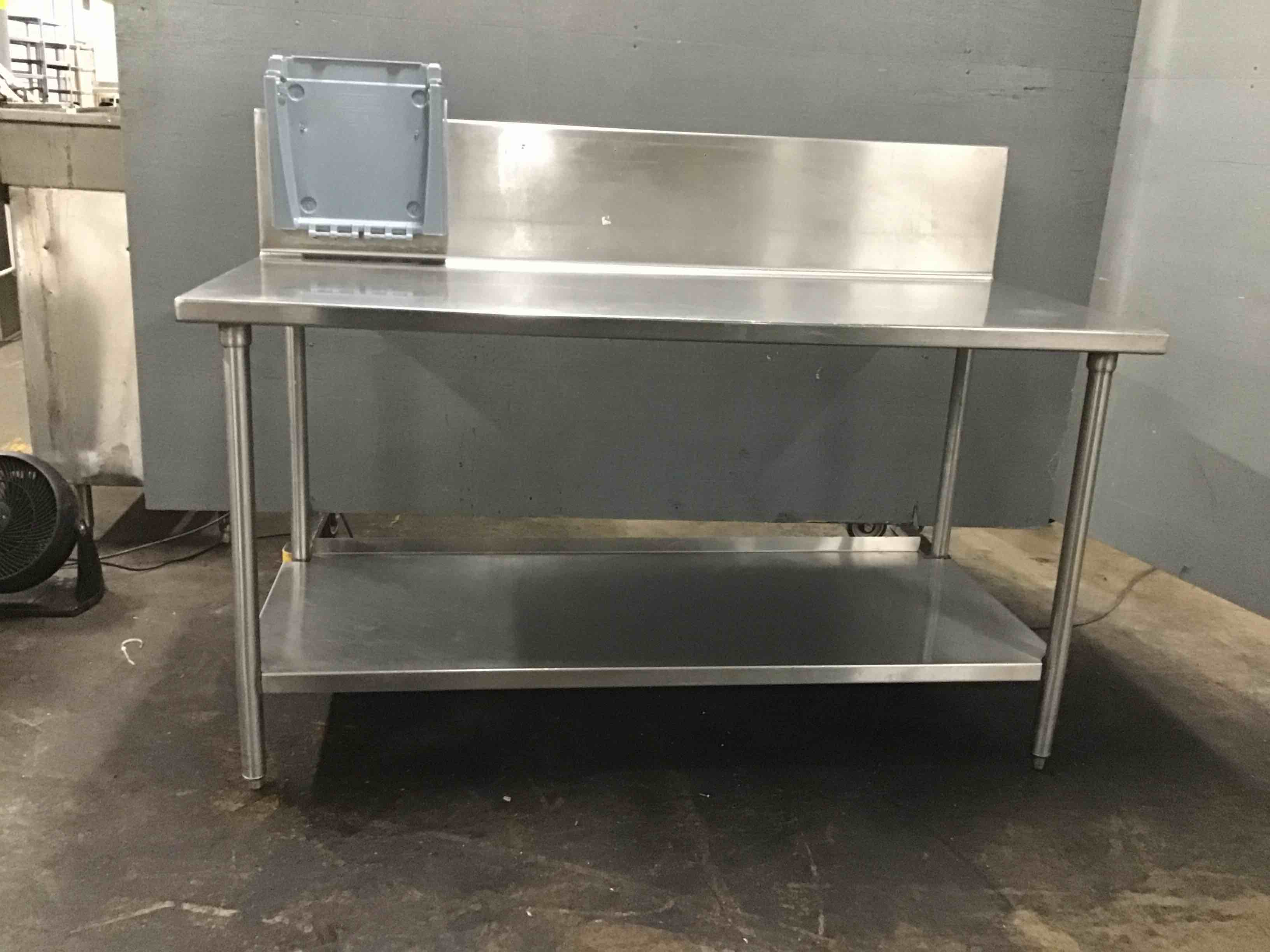 Stainless Steel 66 Inch Prep Table With Under Shelf