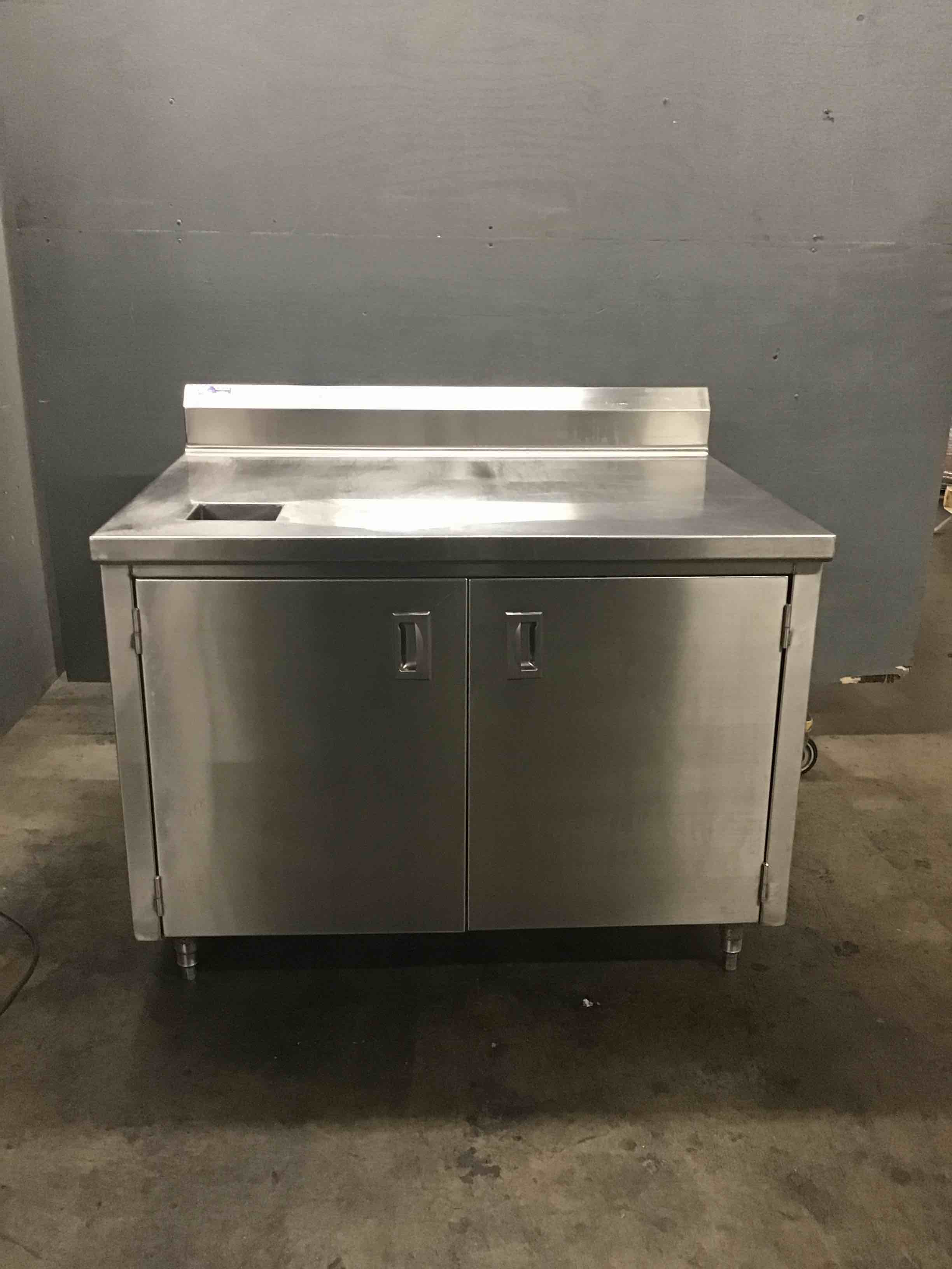 Universal Stainless Steel 48 Inch 2 Door Cabinet With Storage