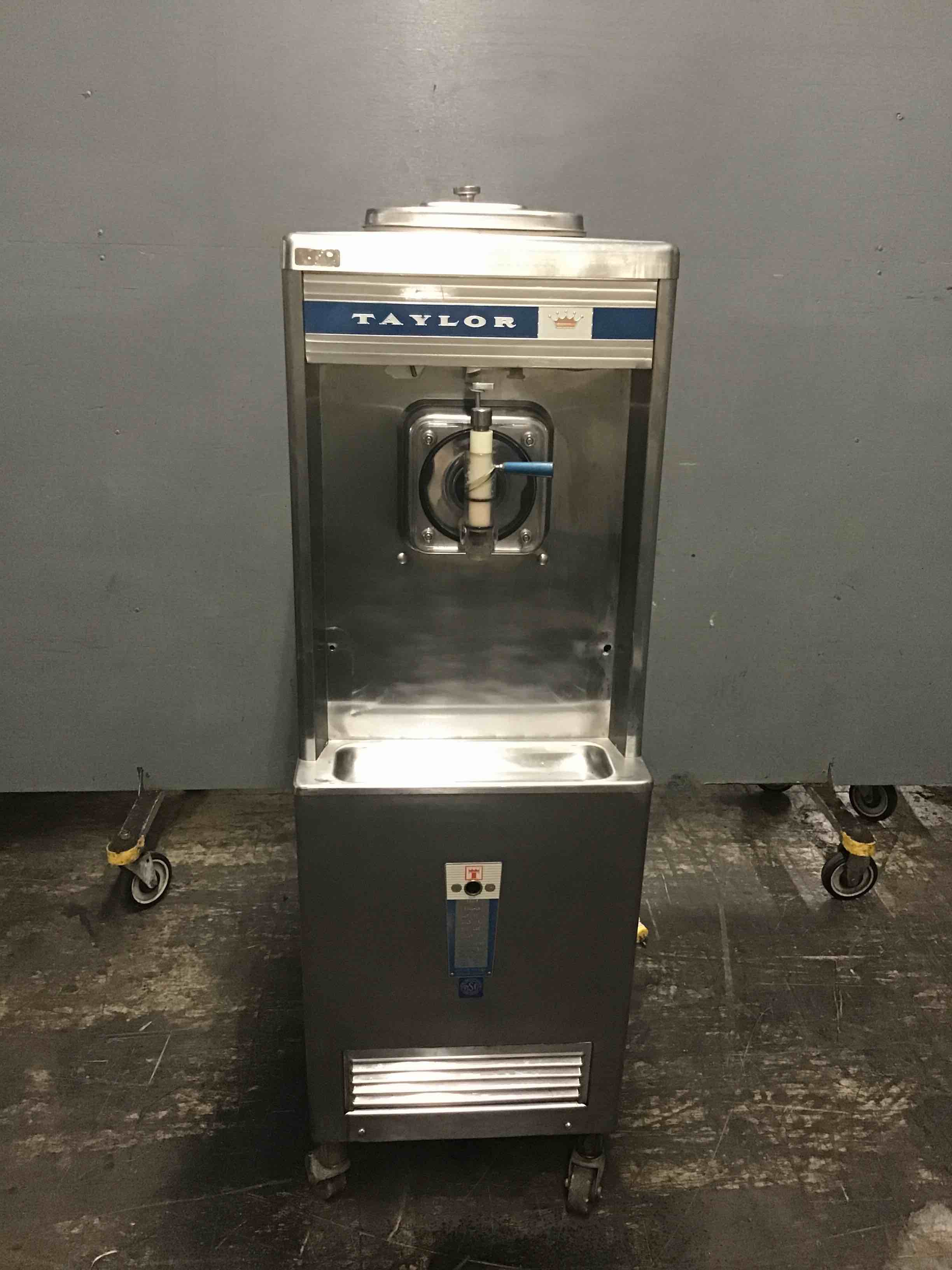 Taylor Stainless Steel Single Flavor Air Cooled Soft Serve Machine On Casters 