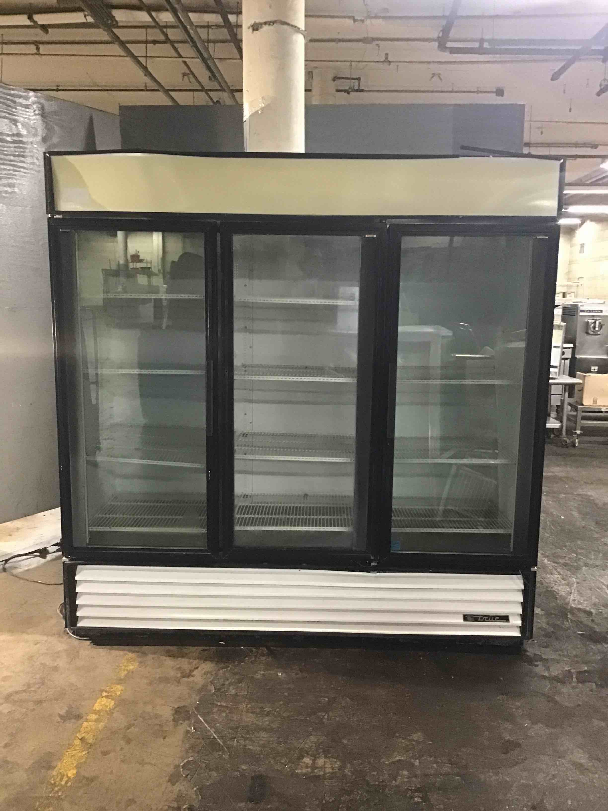 True 78 Inch 3 Swing Door Refrigerated Merchandiser