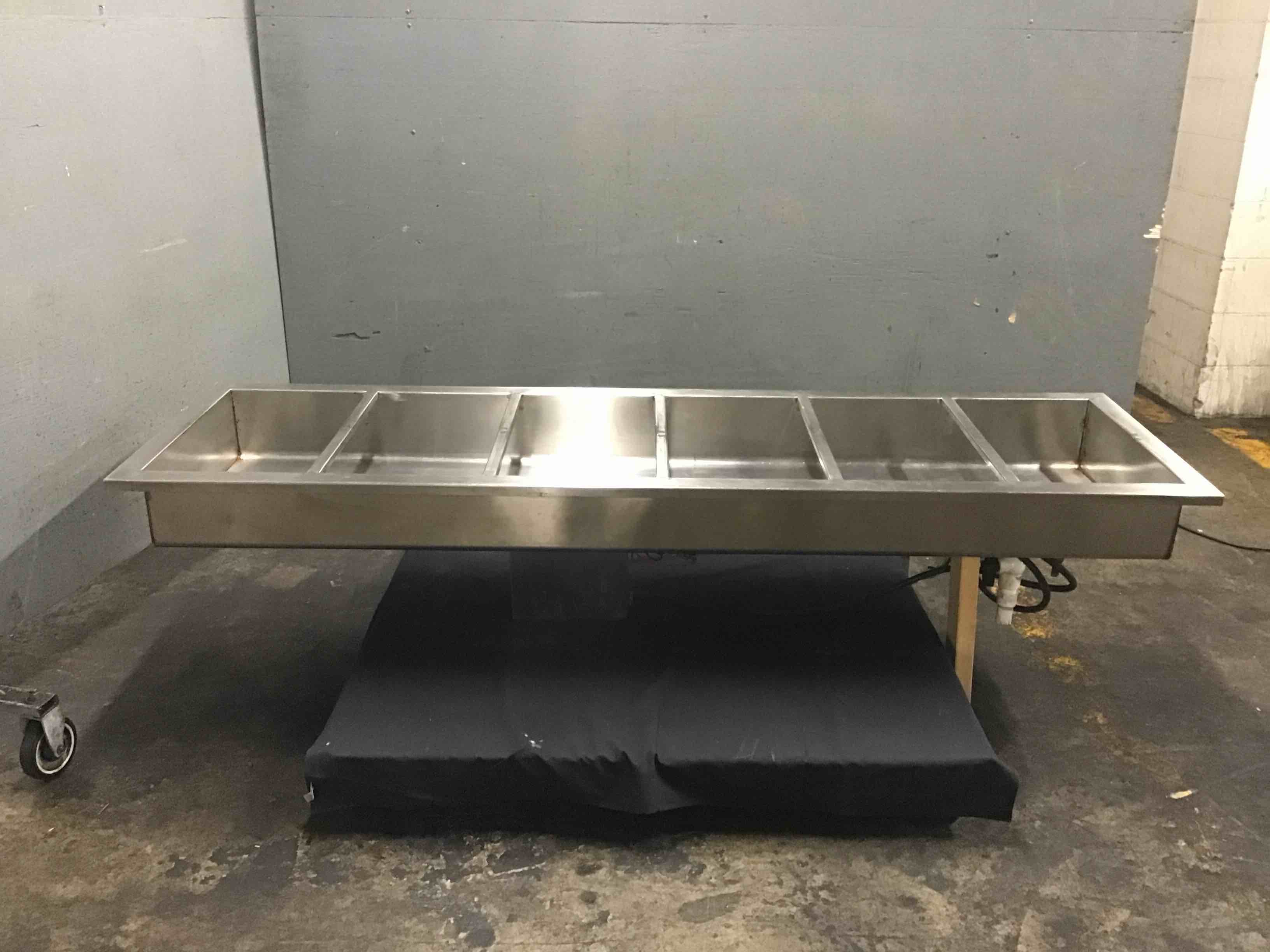 R.S Restaurant Equipment Co. 81 Inch Stainless Steel Electric 6 Well Steam Table 