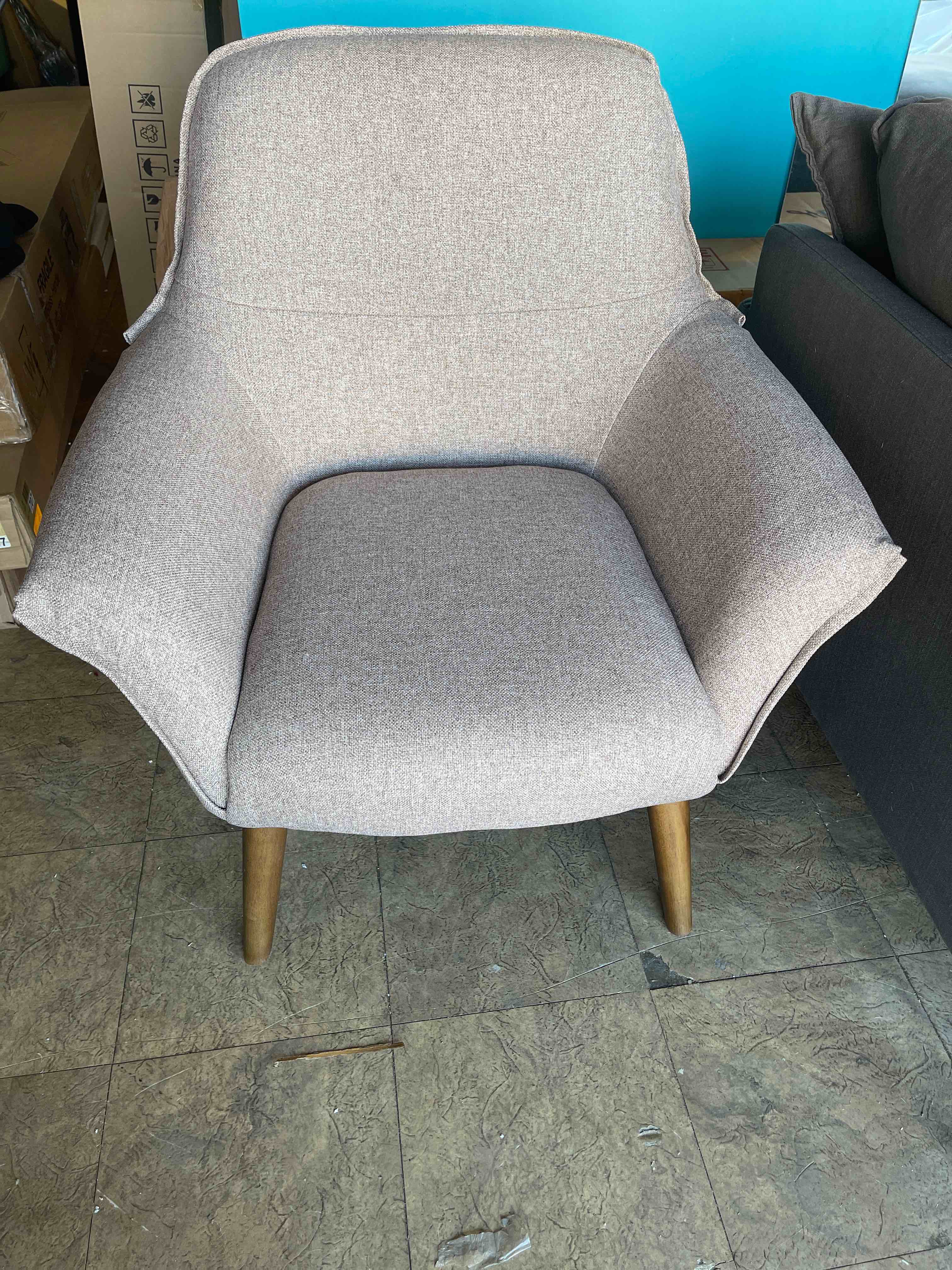 Porthos Home Lyla Accent Chair In Oaymeal