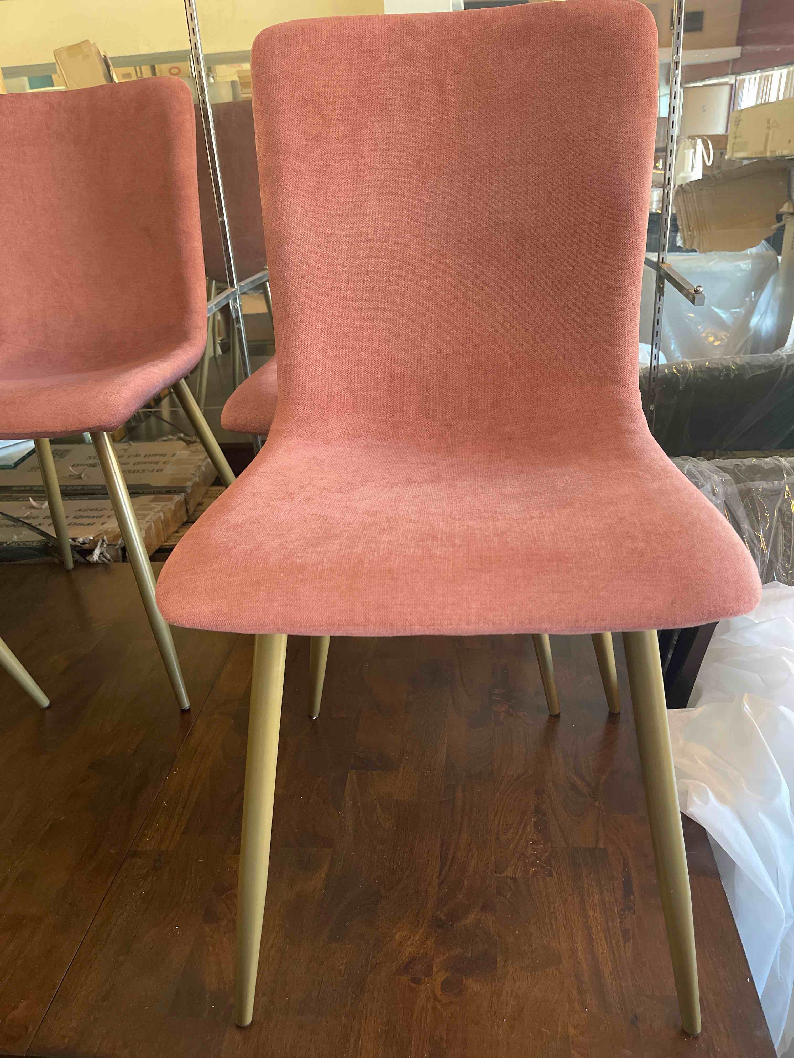 Carson Mid Century Modern Upholstered Dining Chairs