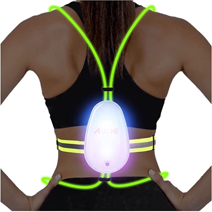 Athletic Works LED Adjustable Rope Safety Vest with 3 Light Settings