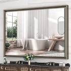 Vosuja 55 x 36 Inch Bathroom Mirrors for Wall, Bronze Wall Mirror for Bathroom, Rectangular Bathroom Mirrors with Non-Rusting Aluminum Alloy Metal Frame (Horizontal/Vertical)