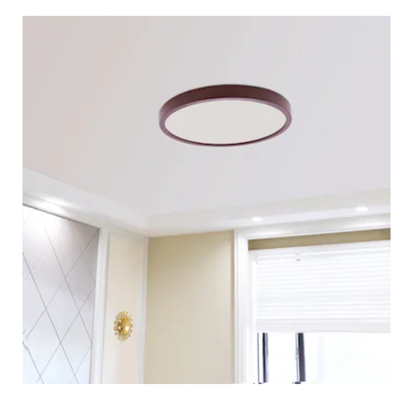 Project Source Adjustable Color Temperature 1-Light Bronze LED Flush Mount Light ENERGY STAR