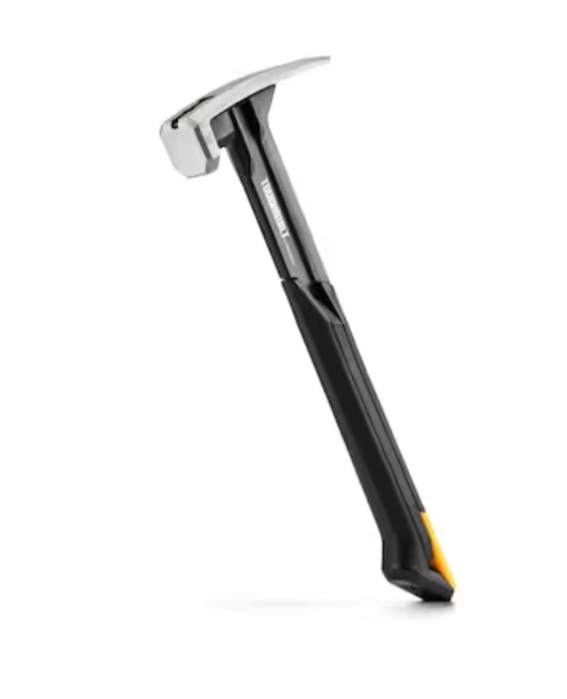 TOUGHBUILT 18-oz Smooth Face Steel Head Rubber Rip Framing Hammer