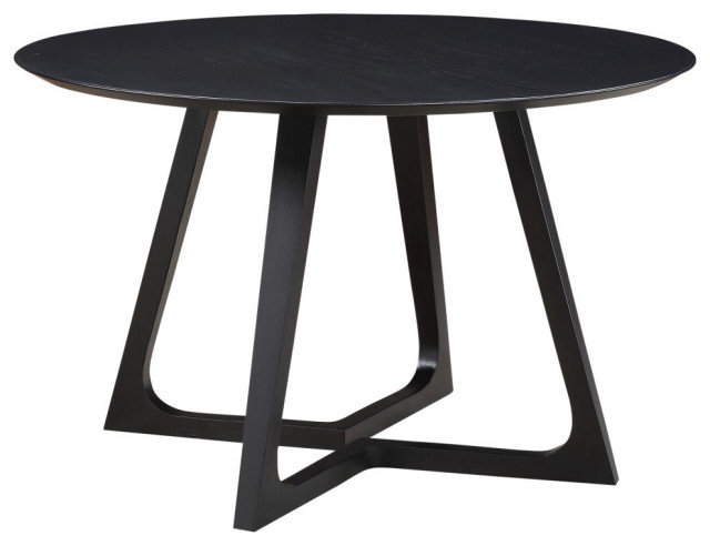 Godenza Dining Table Round Black Ash