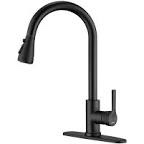 Ksticca Kitchen-Faucets, Pull Down Kitchen Faucet Sprayer High Arc, Stainless Steel Oil Bronze Commercial Modern Single Hole Rv Kitchen