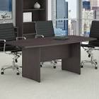 Light Gray BBF Boat Shaped Conference Table By Bush Business Furniture