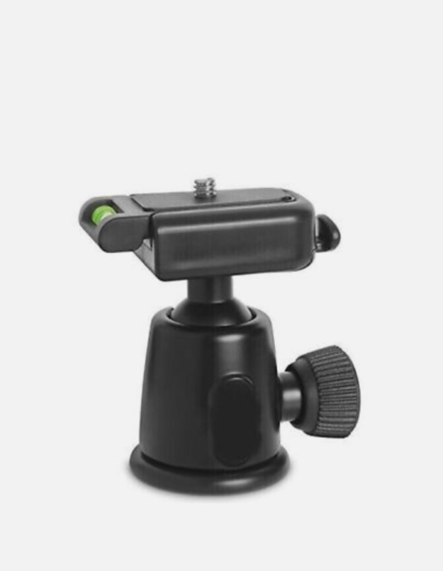 360 Degree Fluid Rotation Ball Head with Quick Release Plate for DSLR Camera