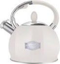 2.64 Quart Tea Kettle For Stovetop Whistling Tea Kettles Retro Stainless Steel Teapots